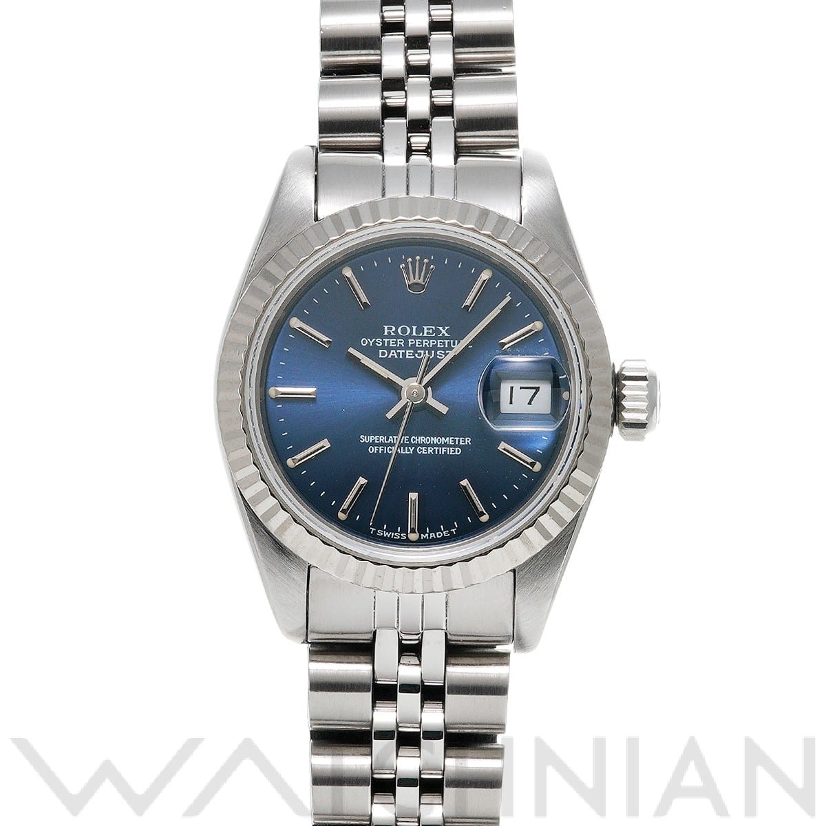 ロレックス デイトジャスト 26 69174 ブルー レディース 時計 【中古】【wristwatch】