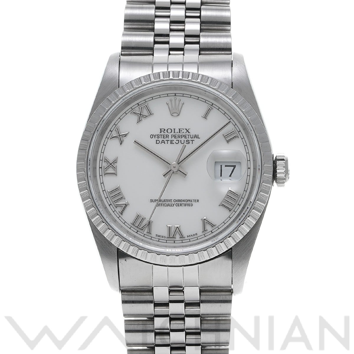 ロレックス デイトジャスト 16220 ホワイト メンズ 時計 【中古】【wristwatch】