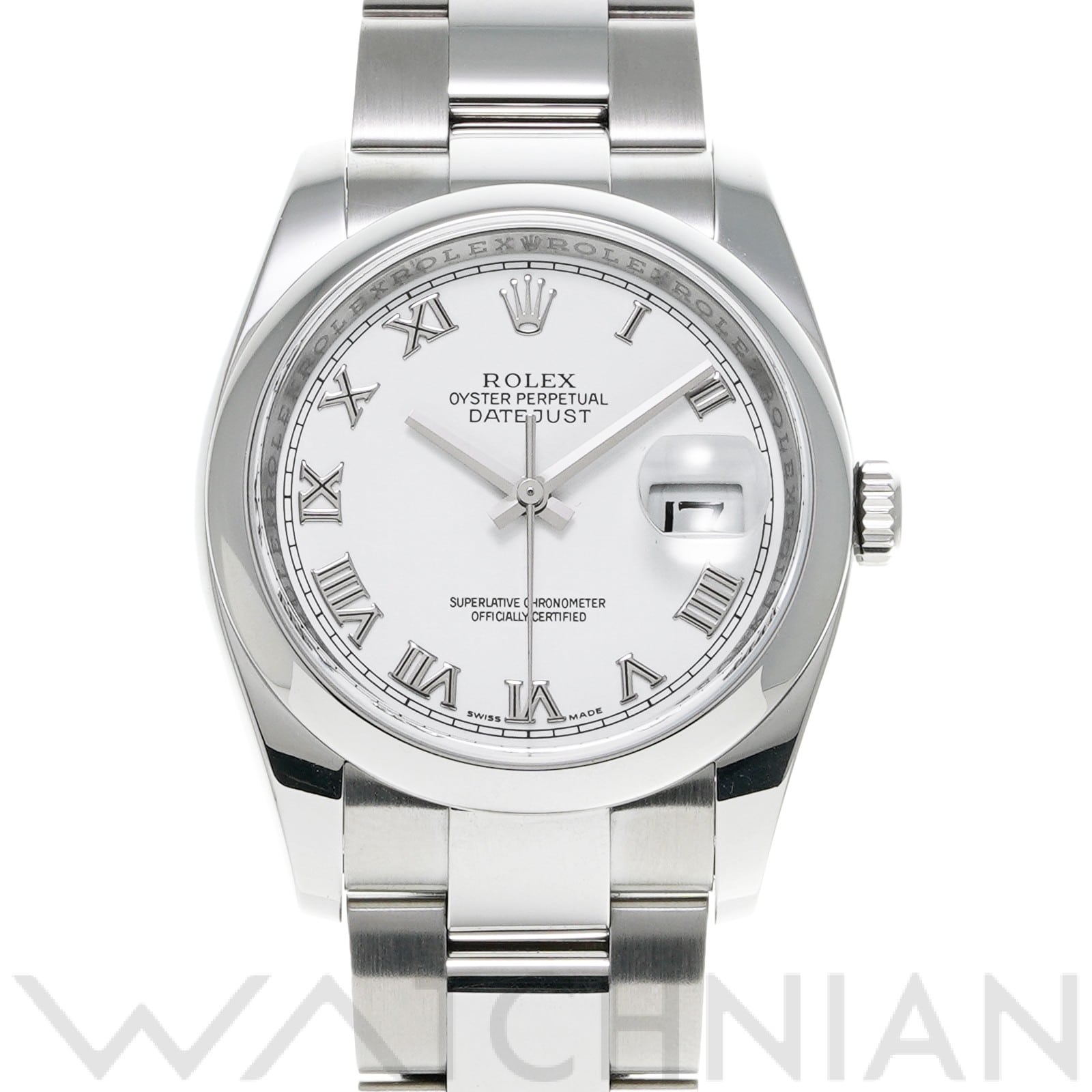 ロレックス デイトジャスト 36 116200 ホワイト メンズ 時計 【中古】【wristwatch】