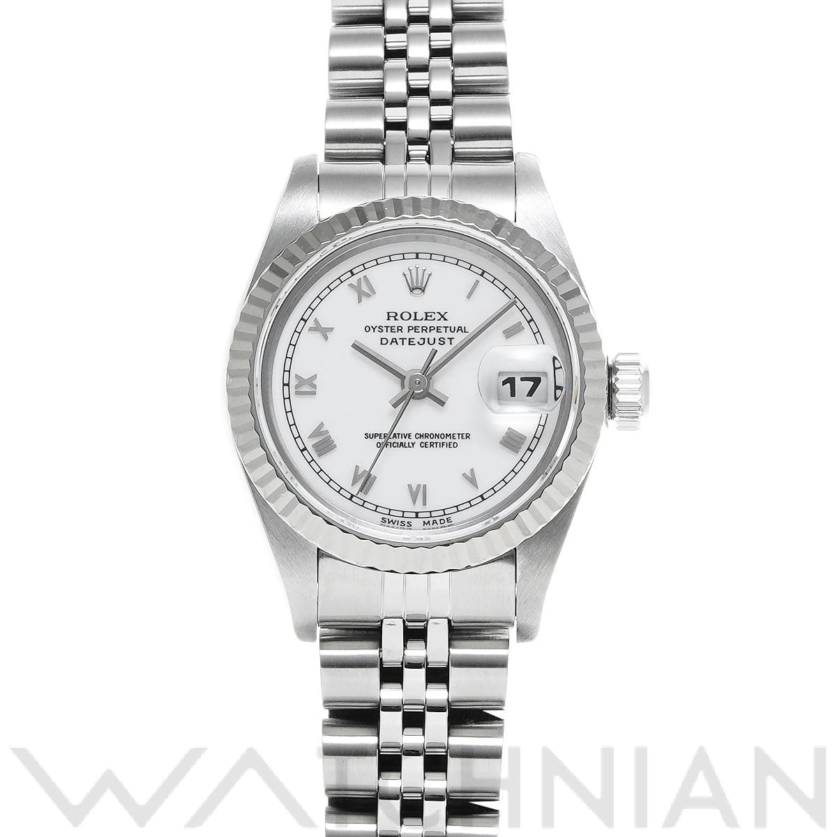 ロレックス デイトジャスト 26 69174 ホワイト レディース 時計 【中古】【wristwatch】