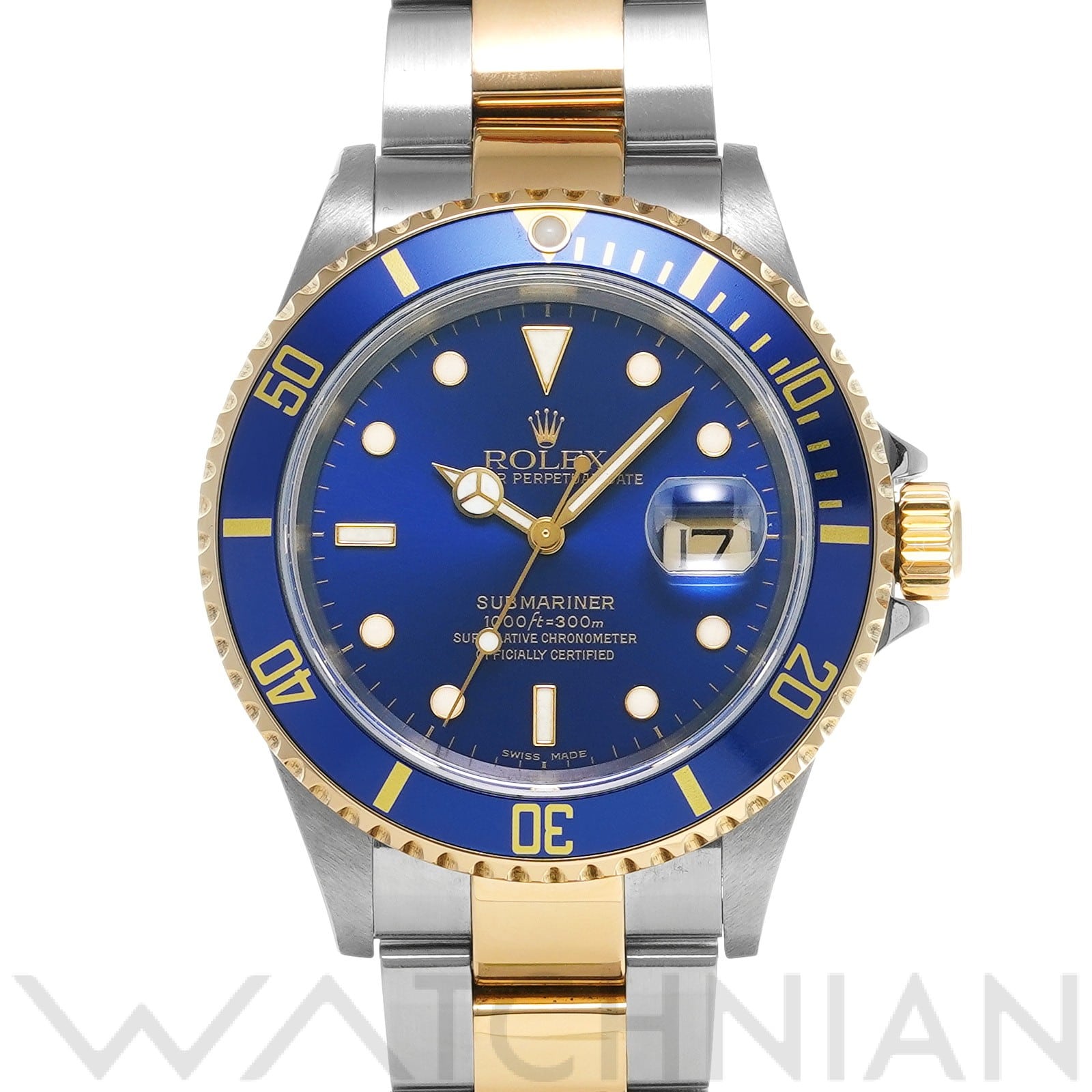 サブマリーナ デイト 16613 D番(2005年頃製造) ブルー ロレックス ROLEX メンズ 【中古】