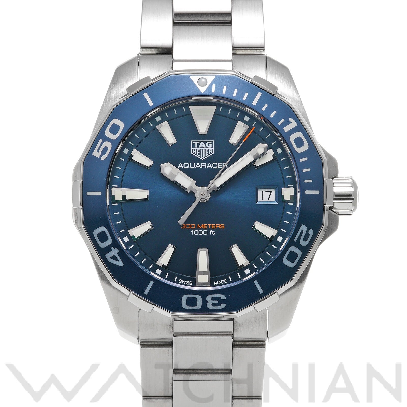 タグ ホイヤー / TAG HEUER アクアレーサー クォーツ WAY111C.BA0928 ブルー メンズ 時計 【中古】【wristwatch】