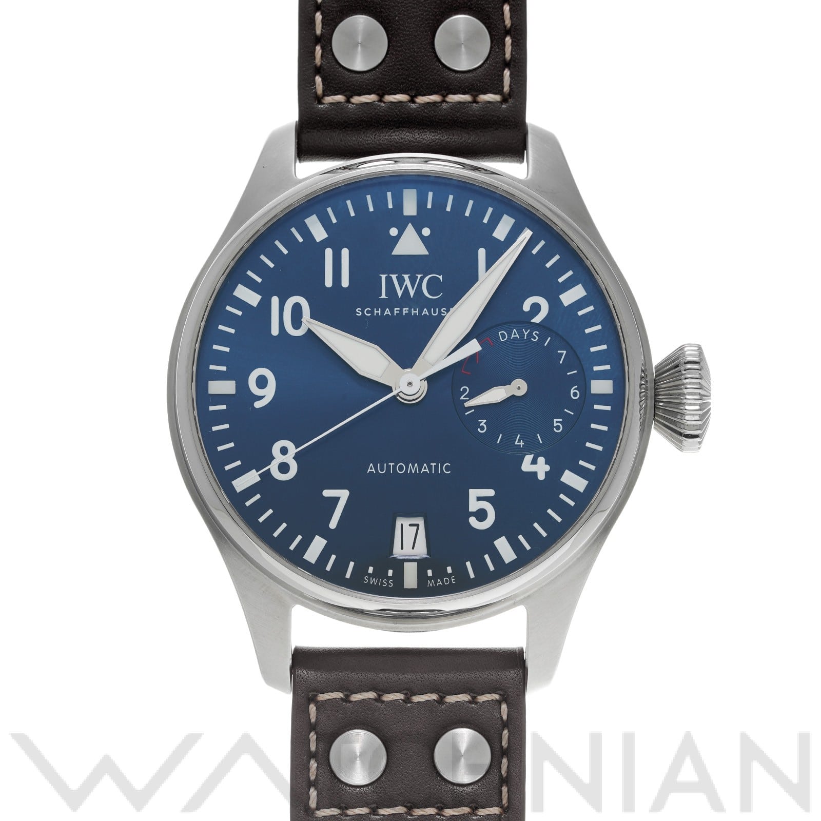 ビッグパイロットウォッチ プティ・プランス IW500916 ブルー インターナショナルウォッチカンパニー IWC メンズ 【中古】