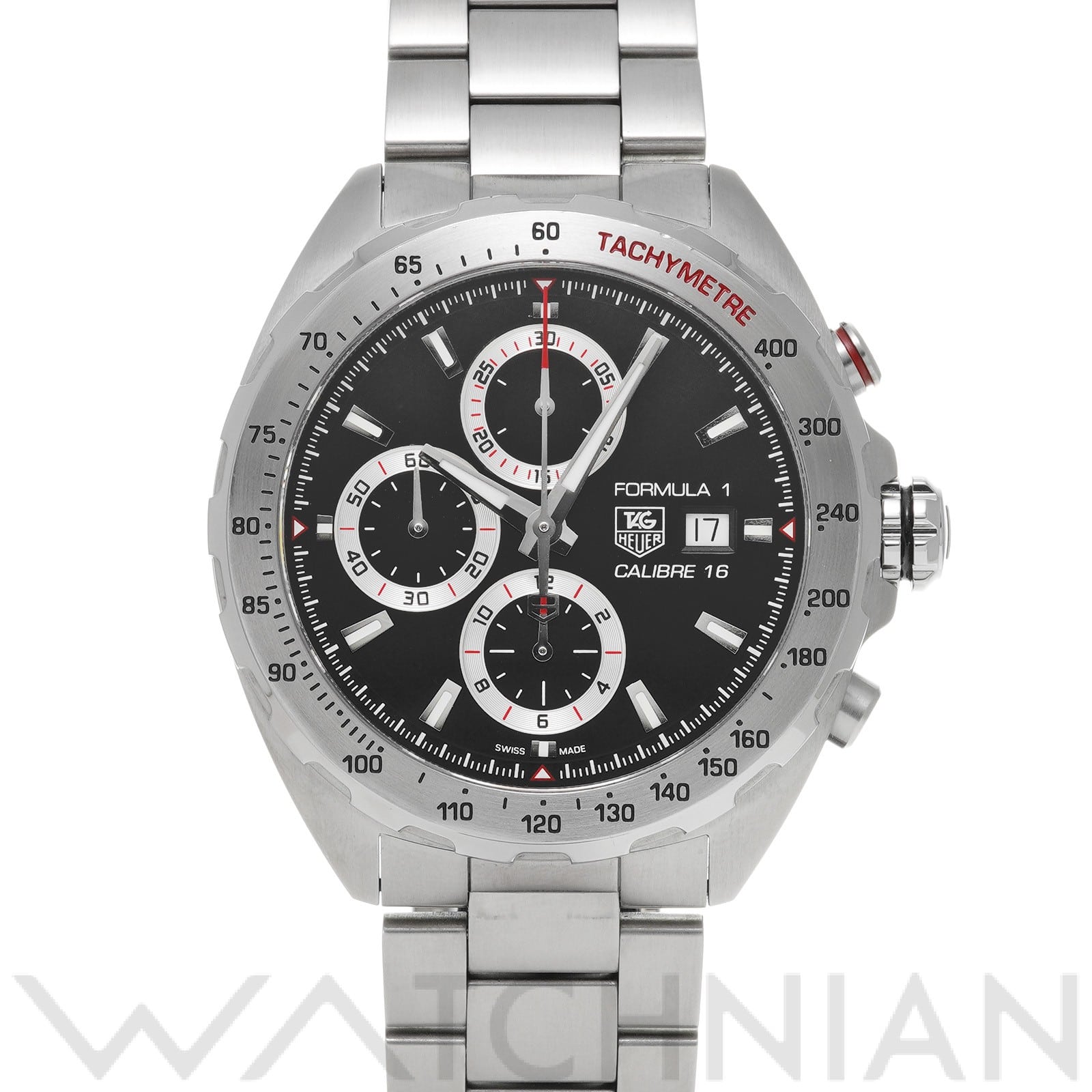 タグ ホイヤー / TAG HEUER フォーミュラ1 キャリバー16 クロノグラフ CAZ2010.BA0876 ブラック メンズ 時計 【中古】【wristwatch】