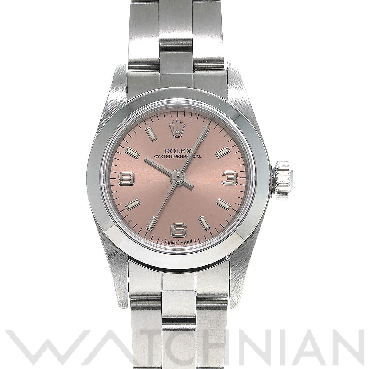 オイスターパーペチュアル 24 67180 U番(1997年頃製造) ピンク ロレックス ROLEX レディース 【中古】