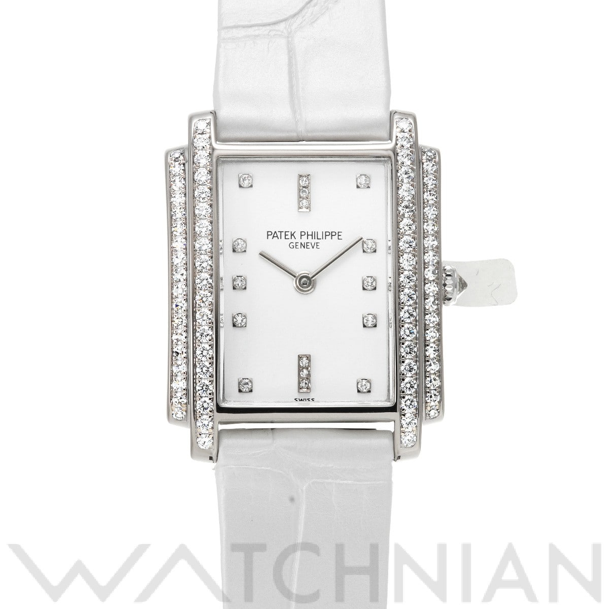 パテック フィリップ ゴンドーロ 4825/100G-001 ホワイト/ダイヤモンド レディース 時計 【中古】【wristwatch】