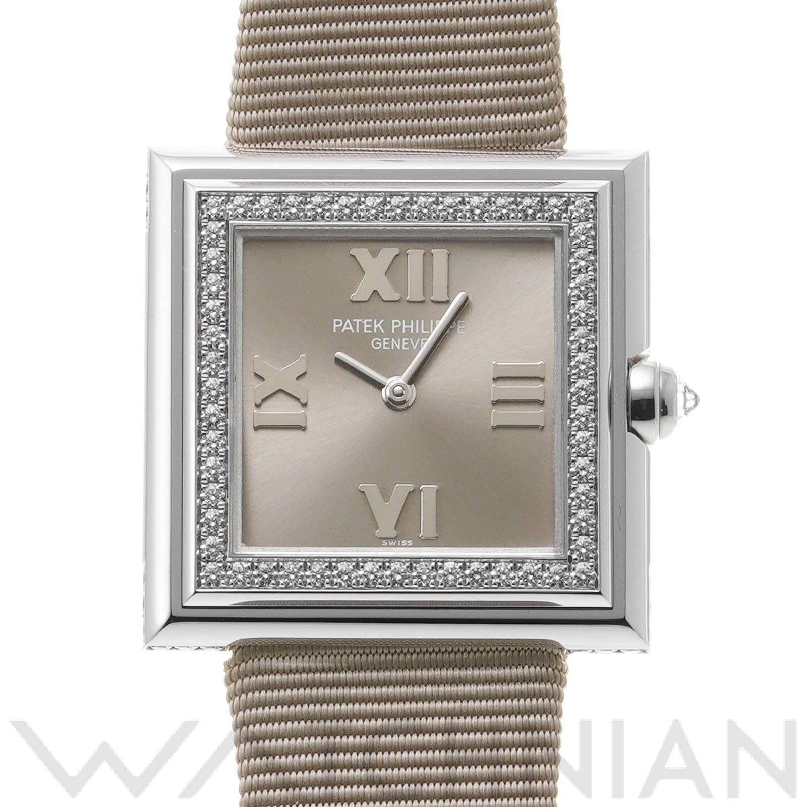 パテック フィリップ ゴンドーロ 4868G-001 グレー レディース 時計 【中古】【wristwatch】