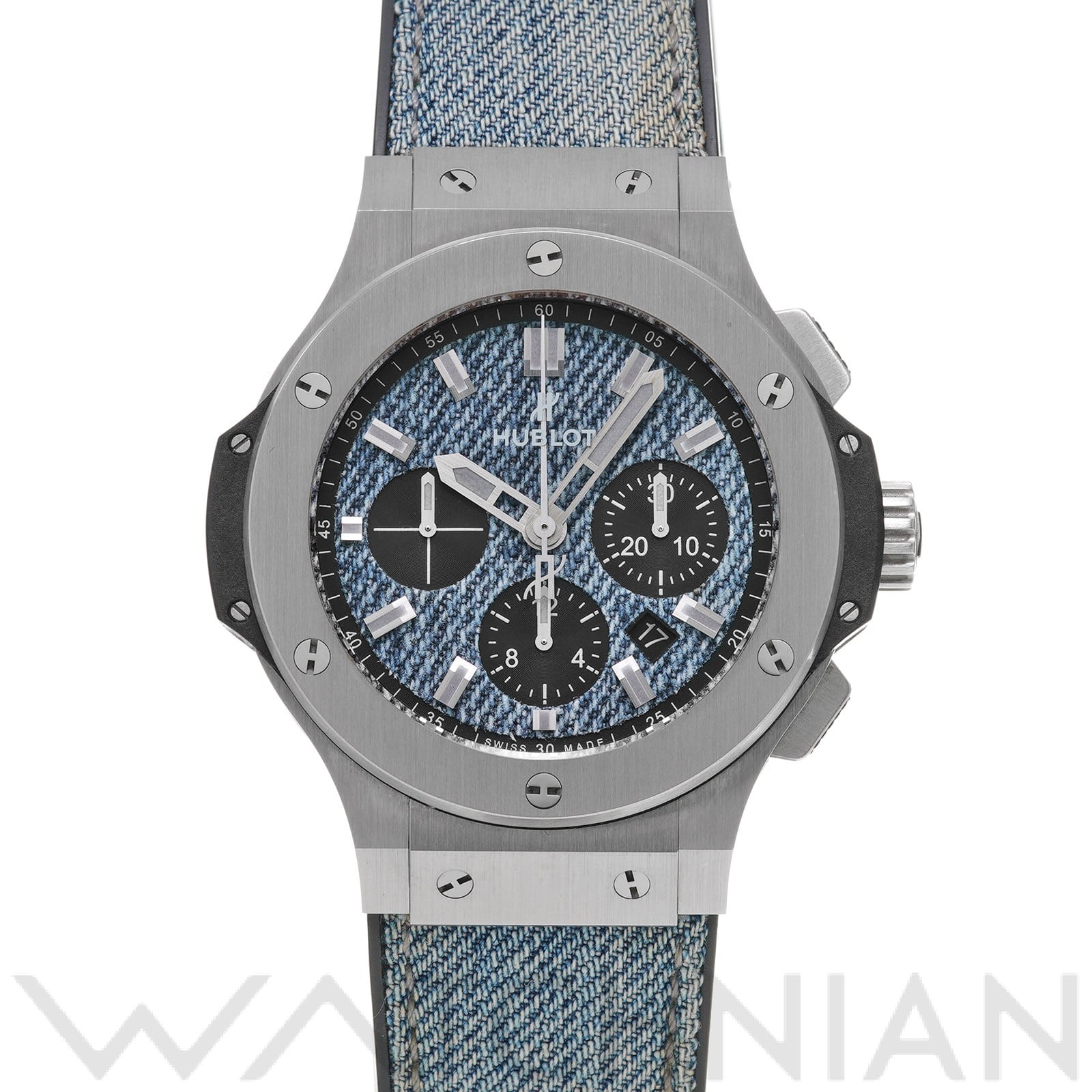 ビッグバン ジーンズ スチール 301.SX.2770.NR.JEANS16 ブルー/ブラック ウブロ HUBLOT メンズ 【中古】