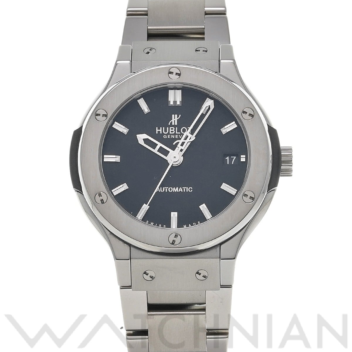 ウブロ / HUBLOT クラシックフュージョン チタニウム 565.NX.1170.NX ブラック ユニセックス 時計 【中古】【wristwatch】