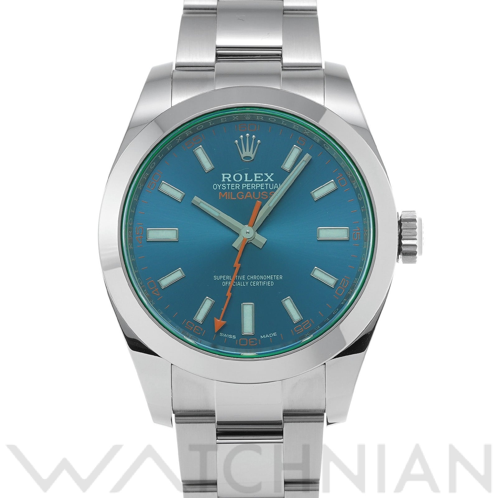 ミルガウス 116400GV ランダムシリアル Zブルー ロレックス ROLEX メンズ 【中古】