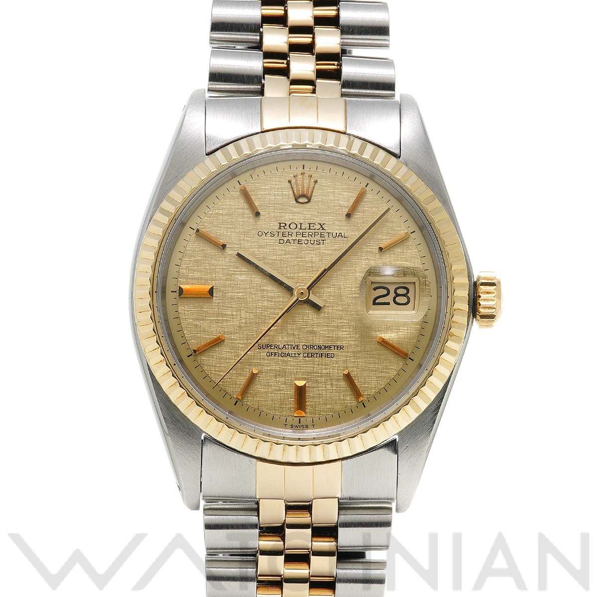 ロレックス デイトジャスト 36 1601 シャンパンモザイク メンズ 時計 【中古】【wristwatch】