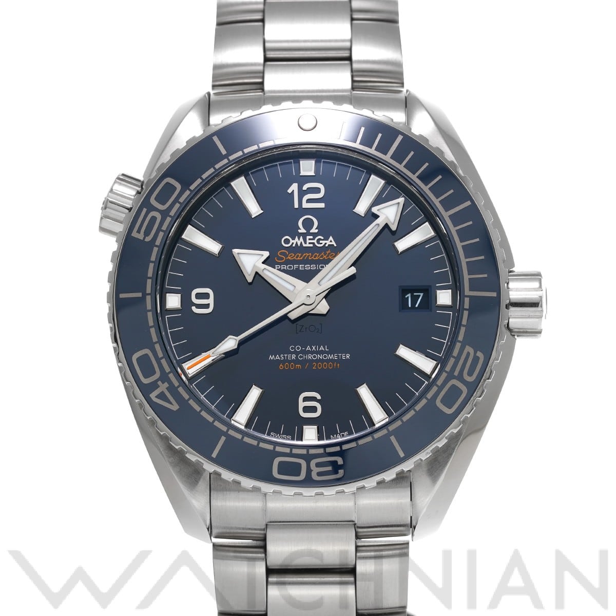 オメガ / OMEGA シーマスター プラネットオーシャン 600 コーアクシャル マスタークロノメーター 215.30.44.21.03.001 ブルー メンズ 時計 【中古】【wristwatch】