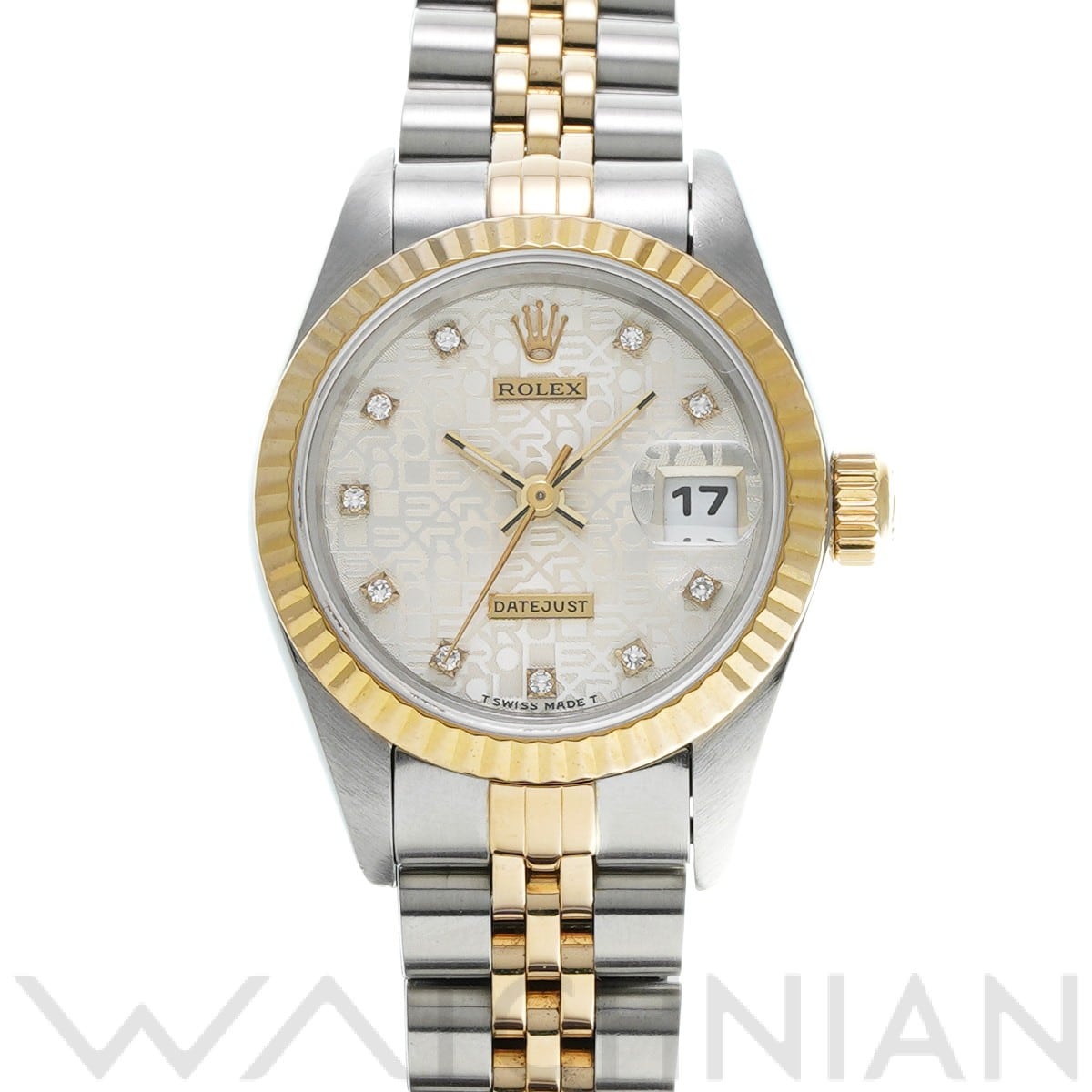 デイトジャスト 69173G W番(1995年頃製造) シルバーコンピュータ/ダイヤモンド ロレックス ROLEX レディース 【中古】