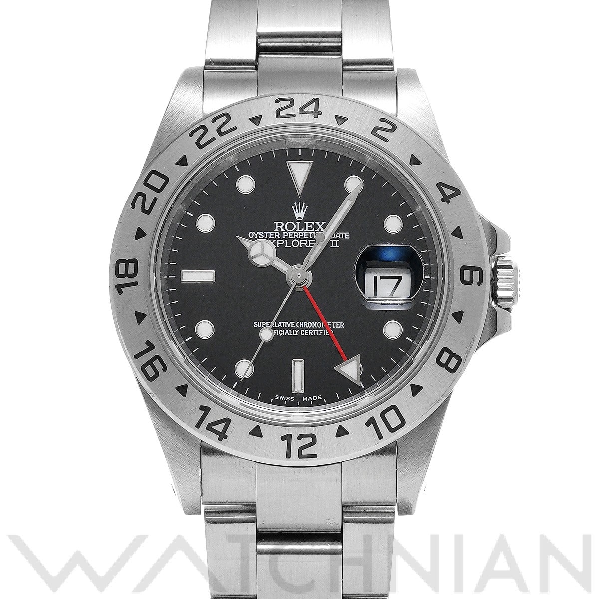 ロレックス エクスプローラーII 16570 ブラック メンズ 時計 【中古】【wristwatch】