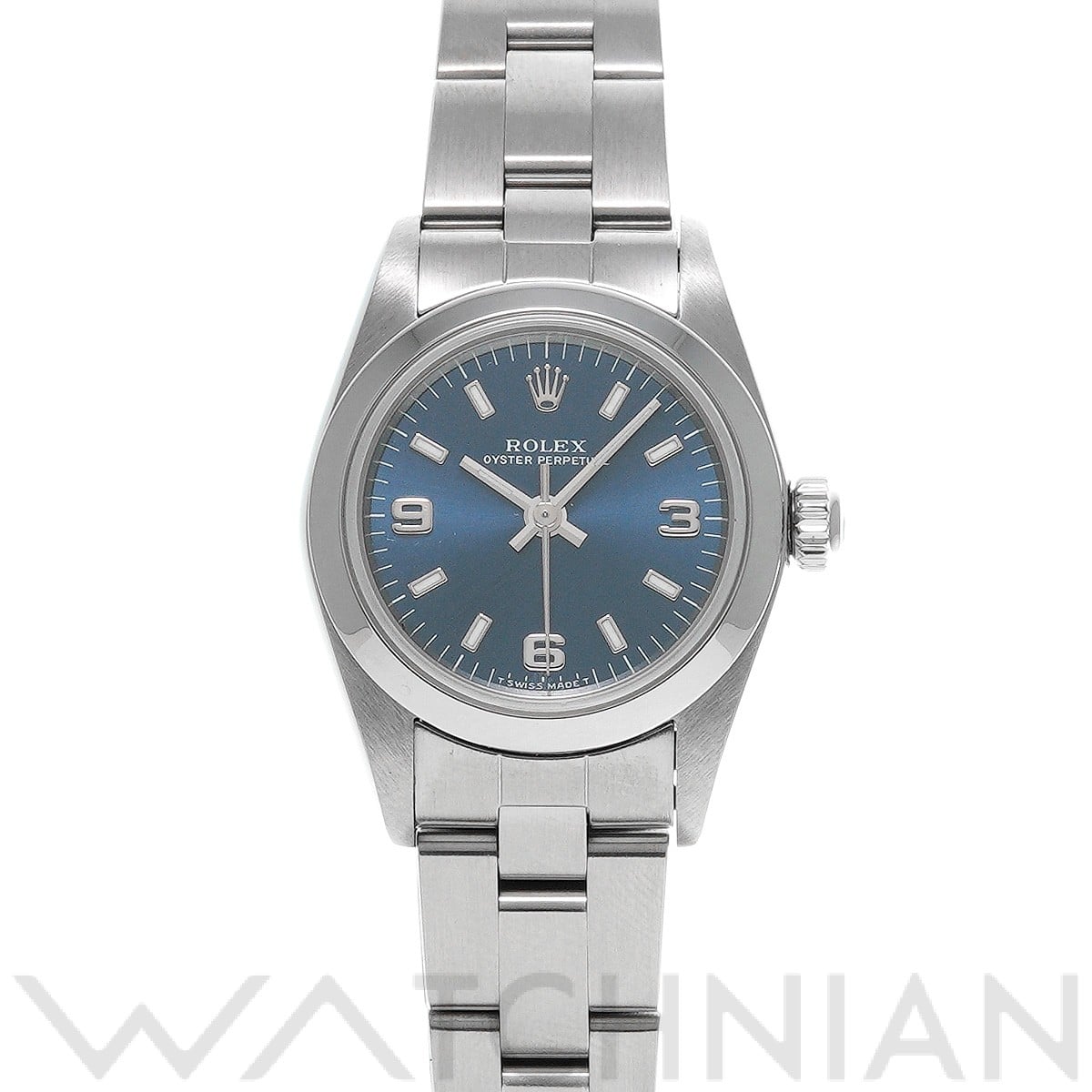 オイスターパーペチュアル 76080 A番(1999年頃製造) ブルー ロレックス ROLEX レディース 【中古】