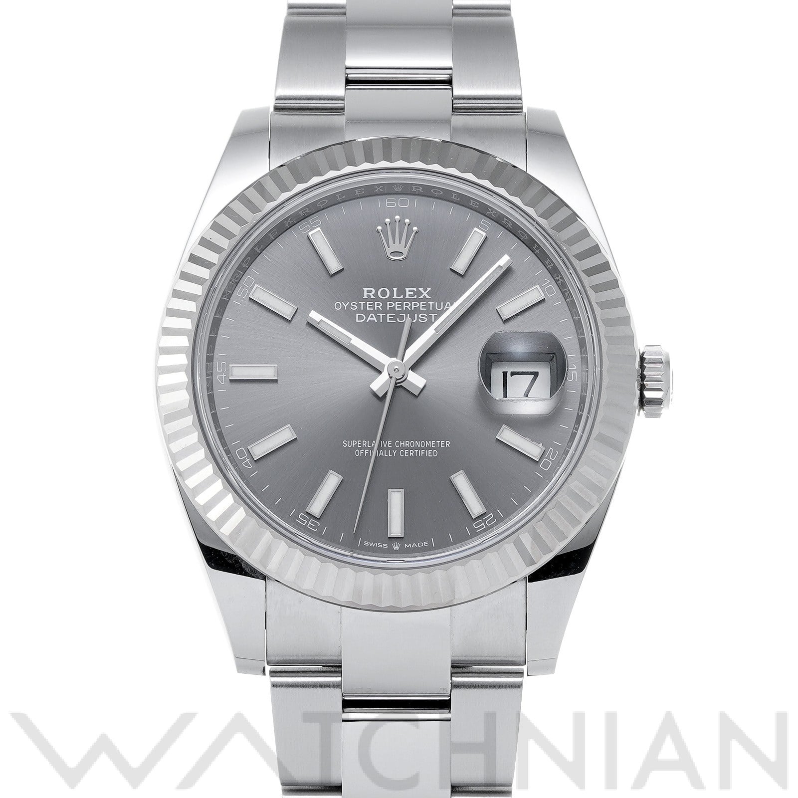 ロレックス デイトジャスト 41 126334 スレート メンズ 時計 【中古】【wristwatch】