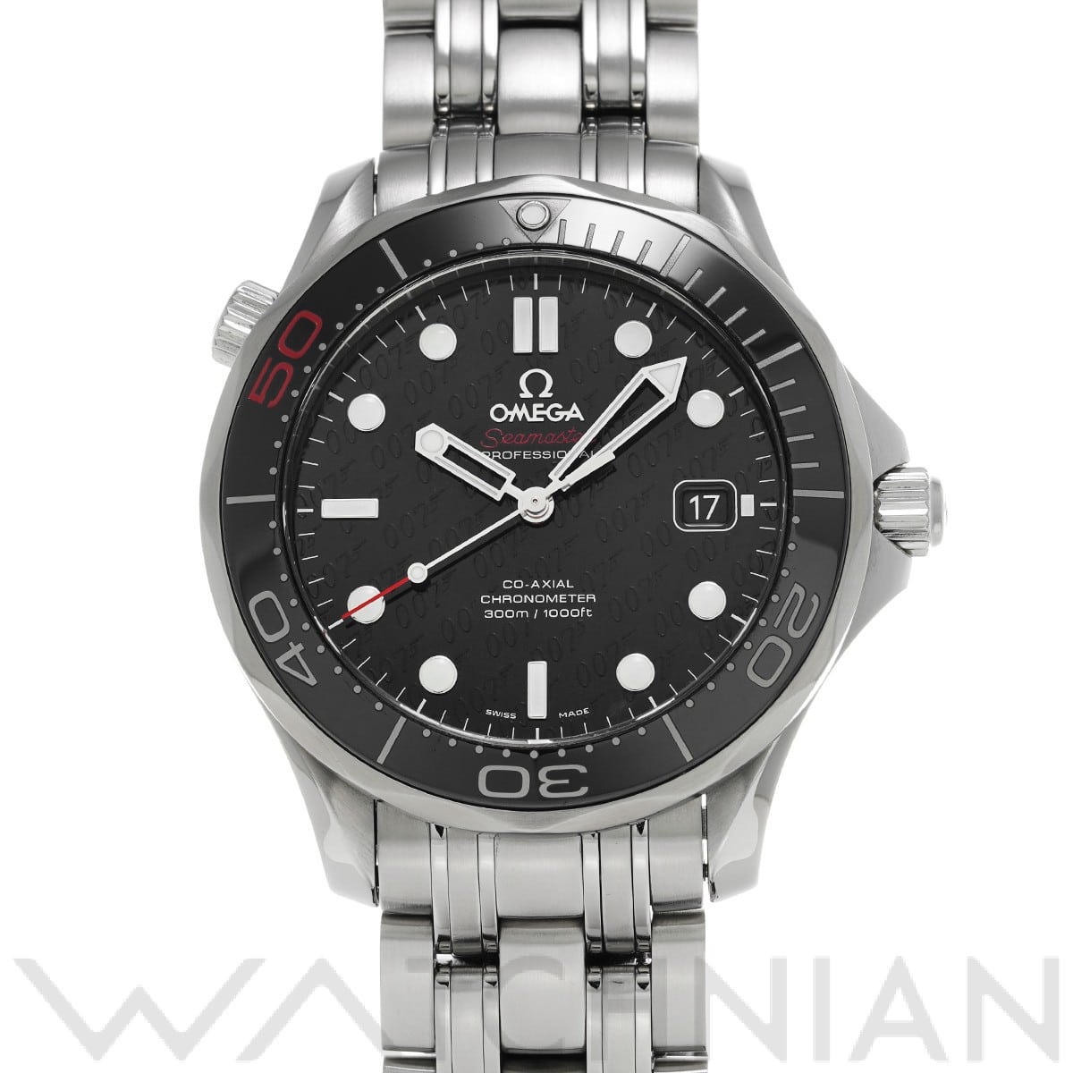 オメガ / OMEGA シーマスター ダイバー300 コーアクシャル ジェームズ・ボンド 50th 212.30.41.20.01.005 ブラック メンズ 時計 【中古】【wristwatch】