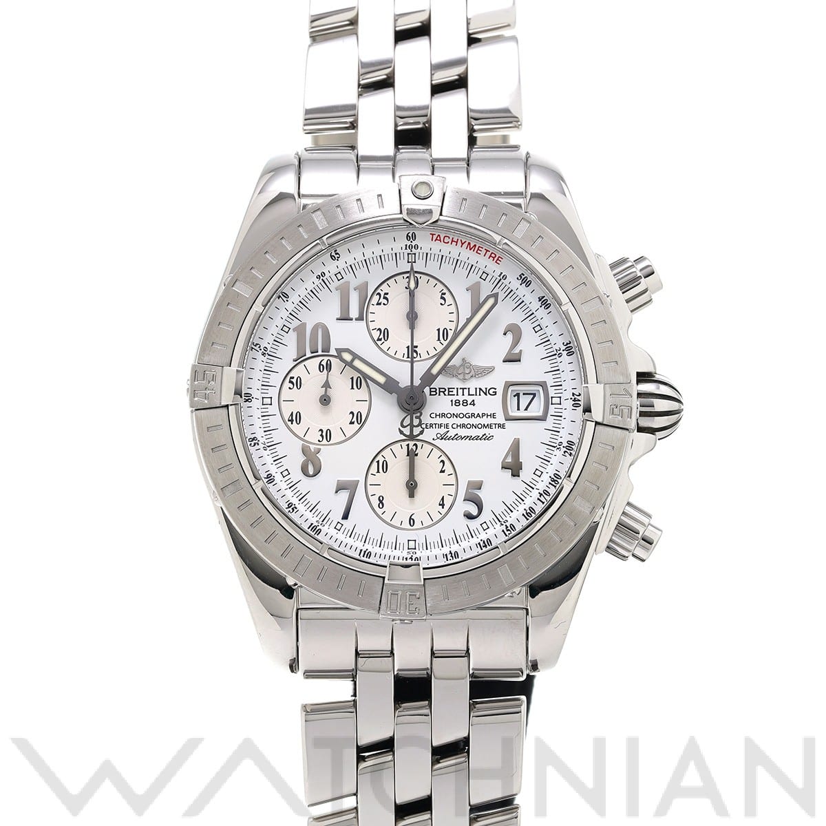 ブライトリング / BREITLING クロノマット エボリューション A13356 ホワイト メンズ 時計 【中古】【wristwatch】