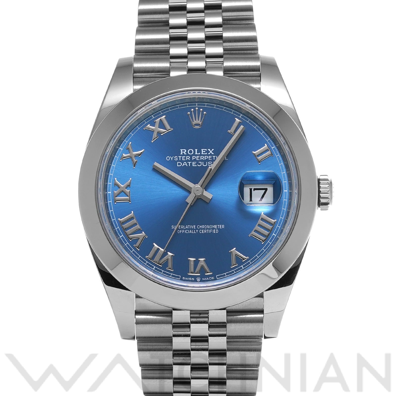 デイトジャスト 41 126300 ランダムシリアル アズーロブルー ロレックス ROLEX メンズ 【中古】