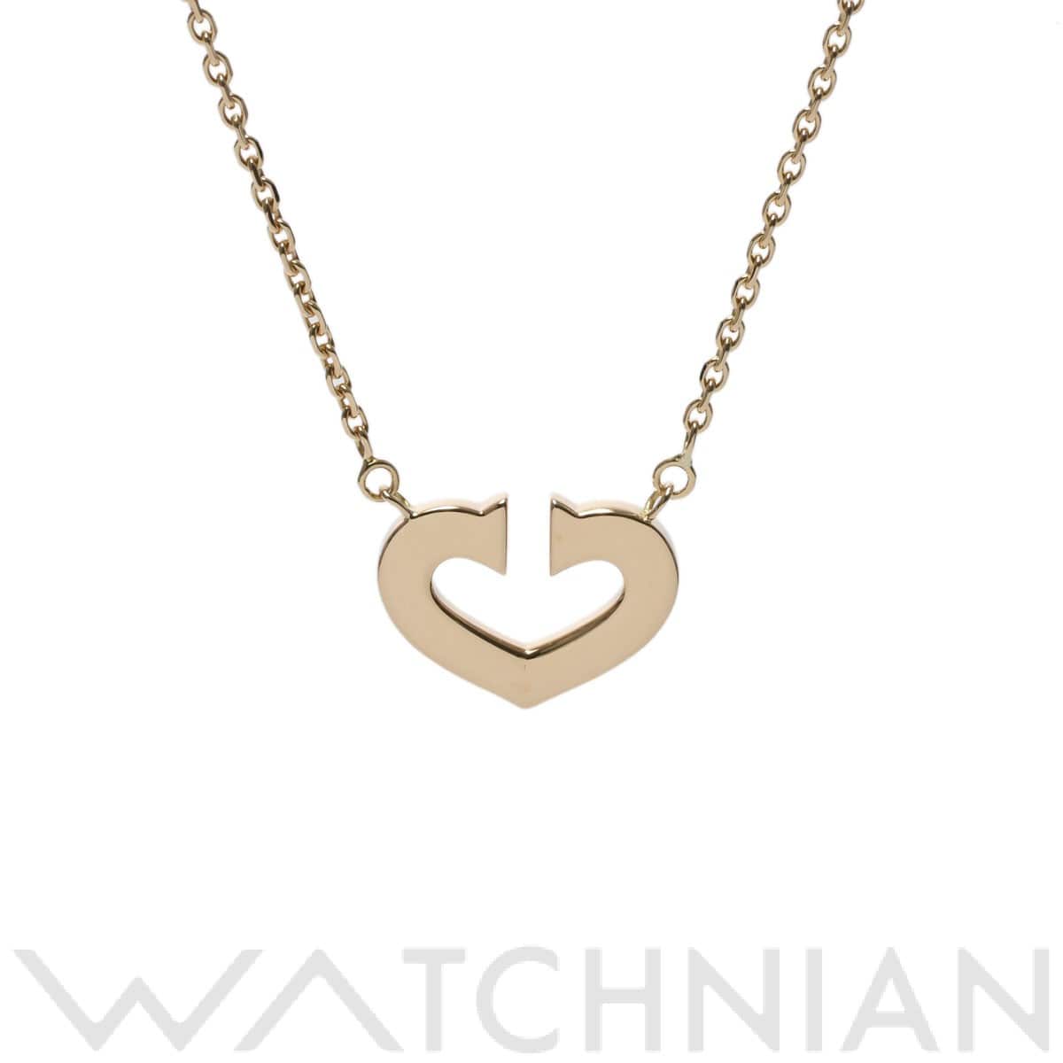 カルティエ Cハート ネックレス ゴールド K18イエローゴールド YG レディース ジュエリー 【中古】【jewelry】