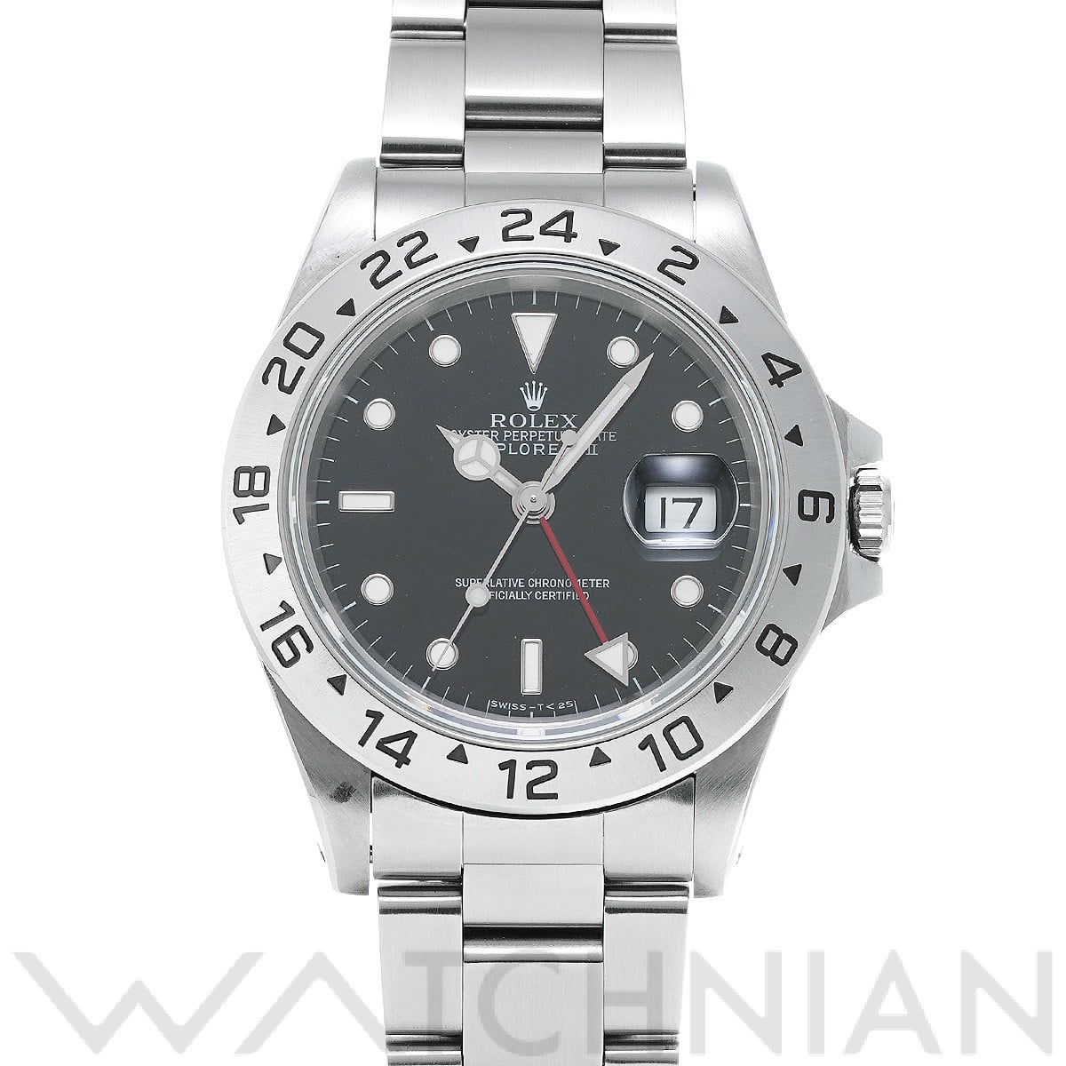 ロレックス エクスプローラーII 16570 ブラック メンズ 時計 【中古】【wristwatch】