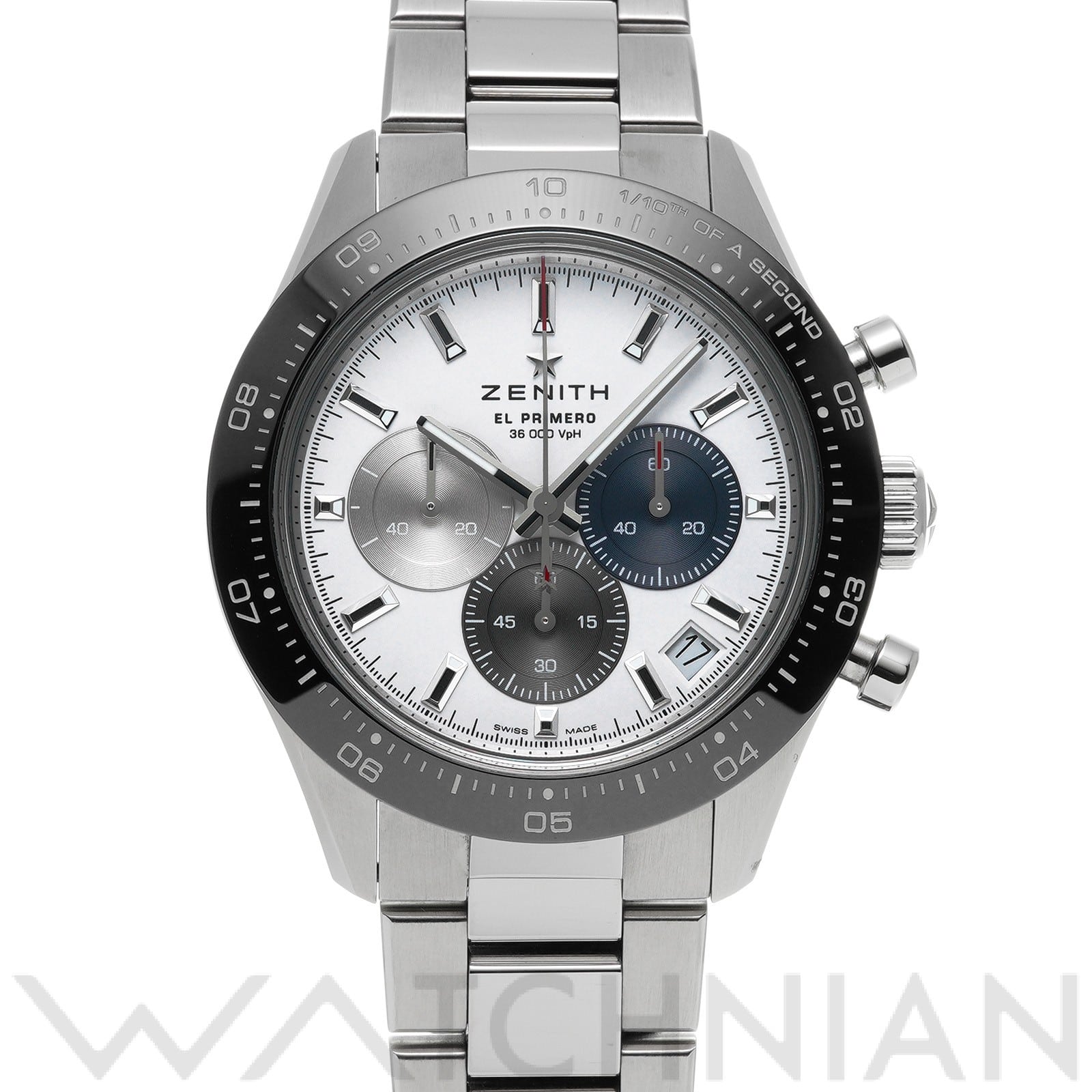 ゼニス / ZENITH クロノマスター スポーツ エル・プリメロ 03.3100.3600/69.M3100 ホワイト メンズ 時計 【中古】【wristwatch】
