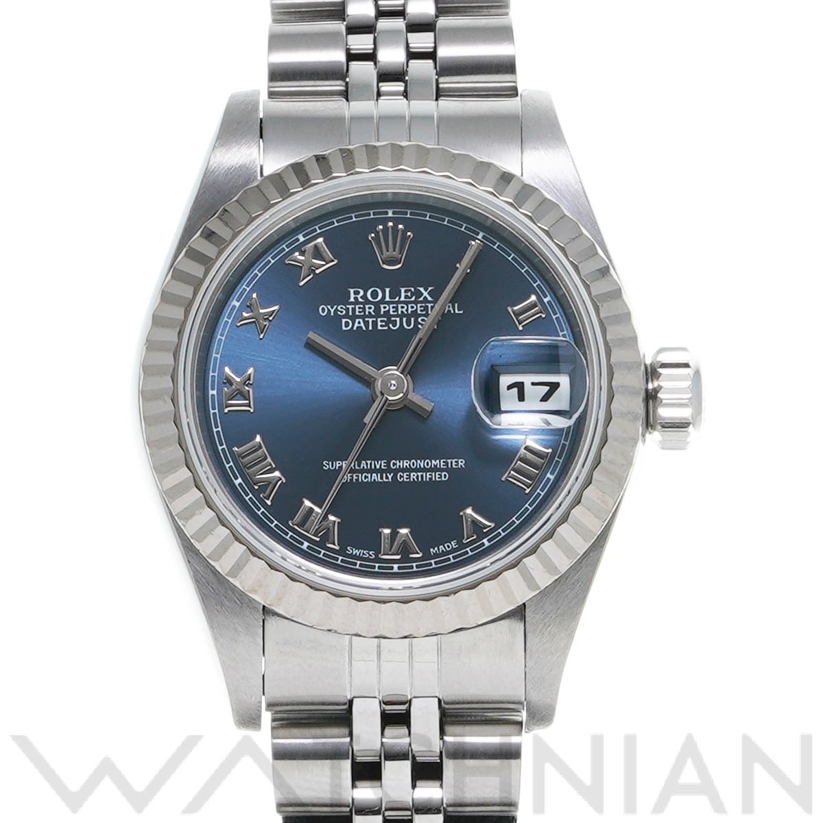 ロレックス デイトジャスト 26 69174 ブルー レディース 時計 【中古】【wristwatch】