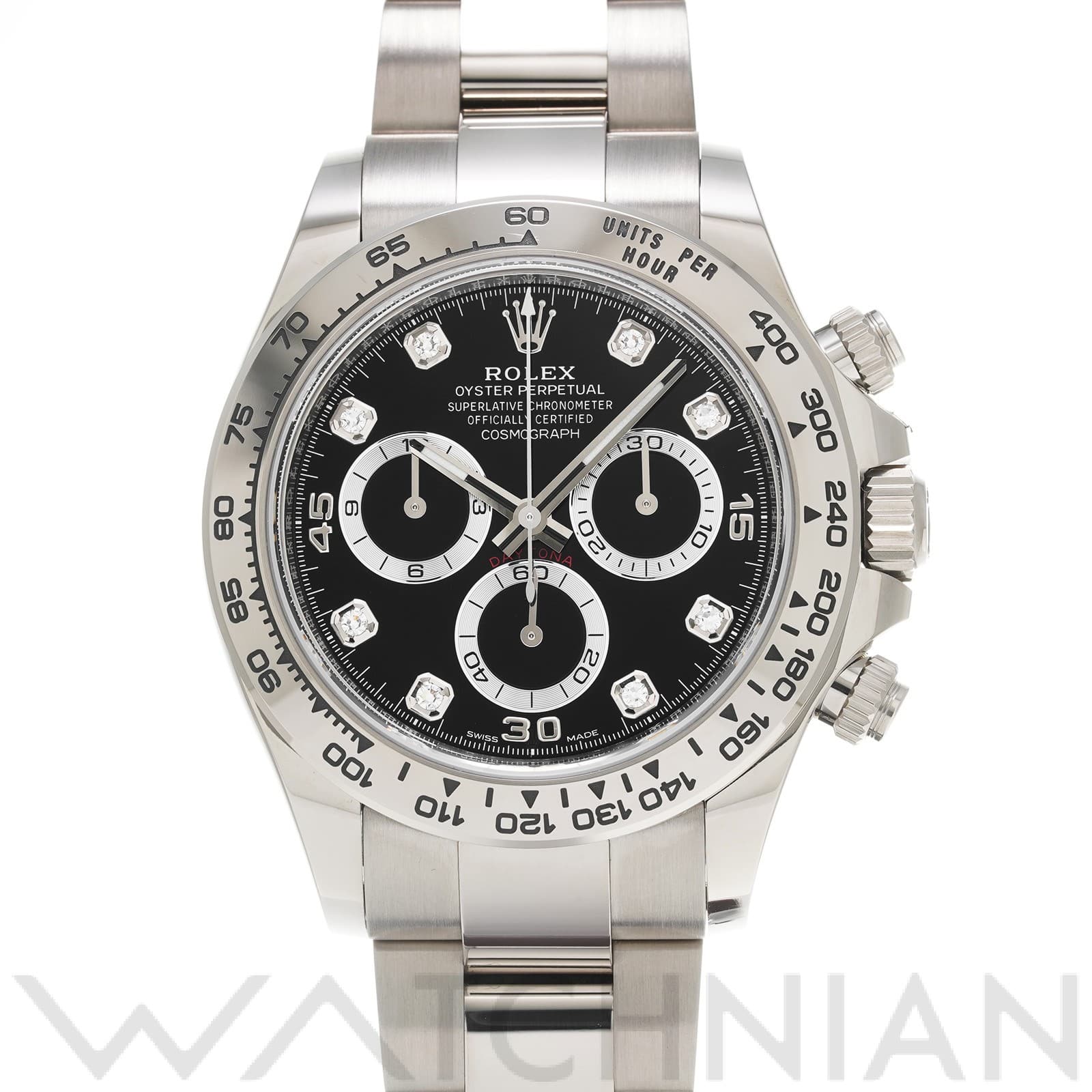 ロレックス コスモグラフ デイトナ 116509G ブラック/ダイヤモンド メンズ 時計 【中古】【wristwatch】