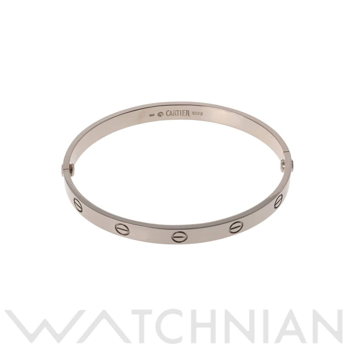 カルティエ ラブブレスレット #19 旧型 シルバー K18ホワイトゴールド WG ユニセックス ジュエリー 【中古】【jewelry】