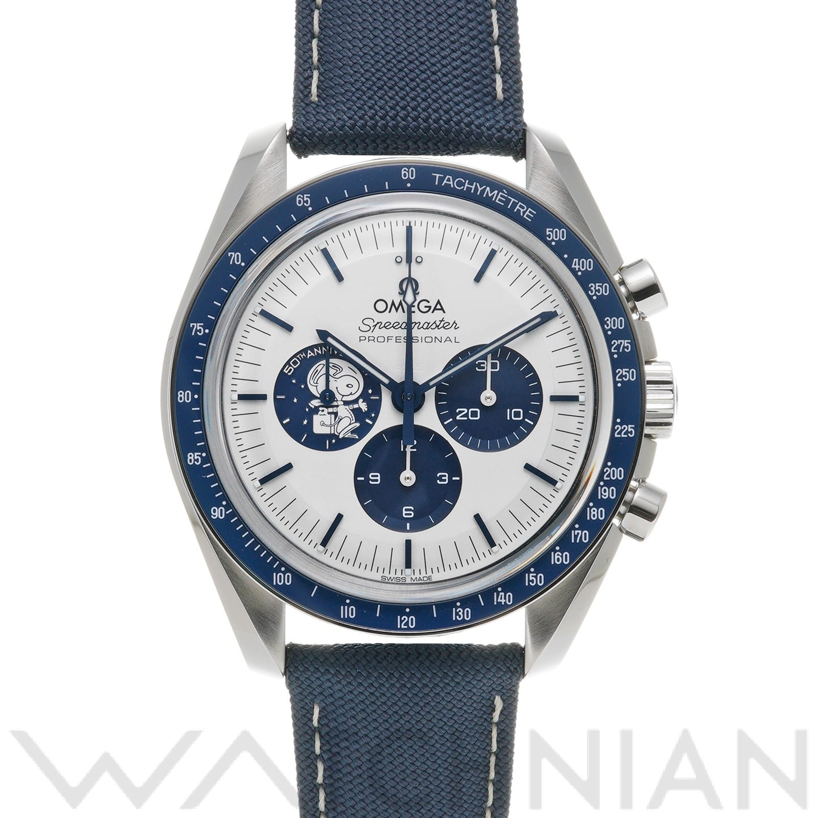 オメガ / OMEGA スピードマスター ムーンウォッチ コーアクシャル マスタークロノメーター シルバー スヌーピーアワード 310.32.42.50.02.001 シルバー/ブルー メンズ 時計 【未使用】【wristwatch】