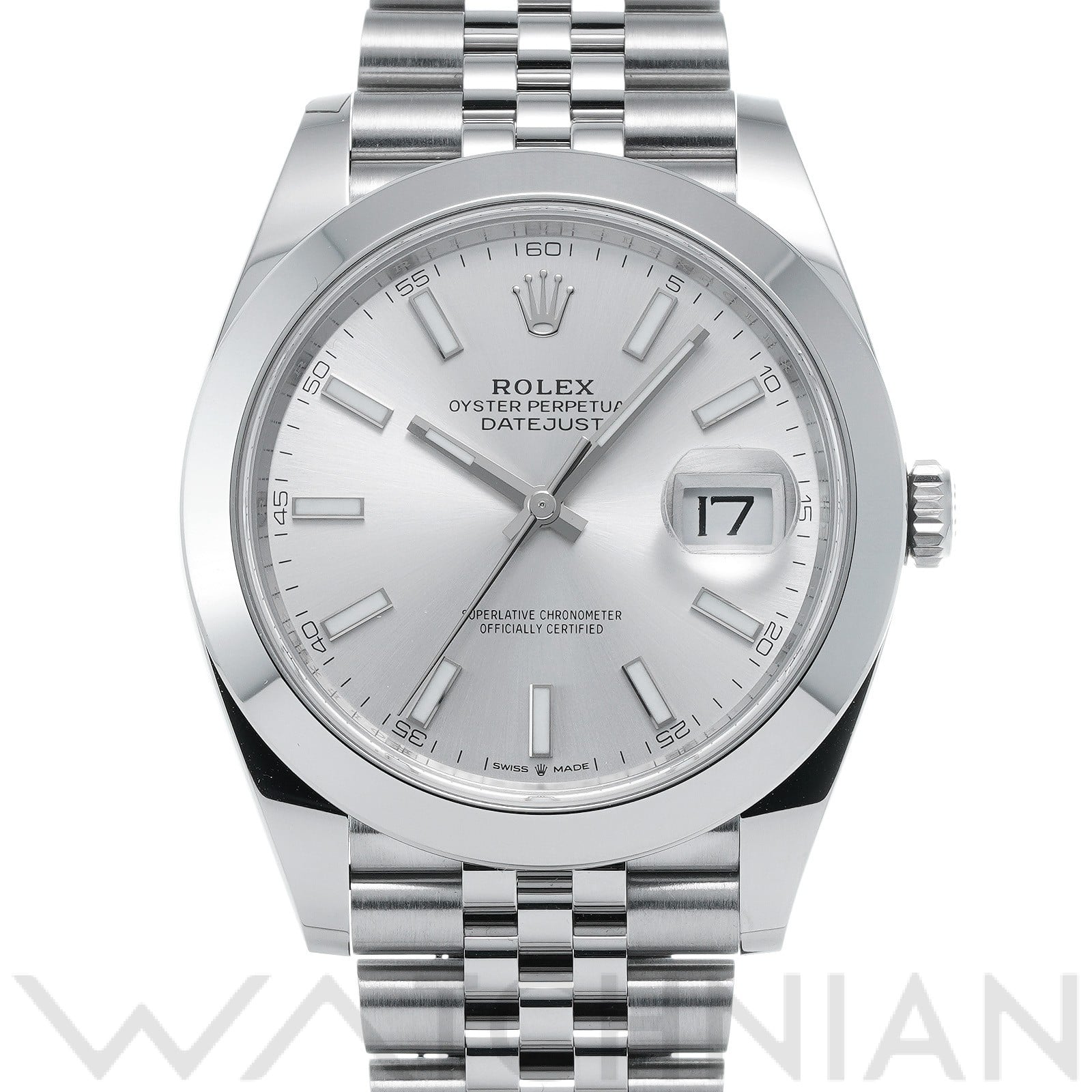 デイトジャスト 41 126300 ランダムシリアル シルバー ロレックス ROLEX メンズ 【中古】