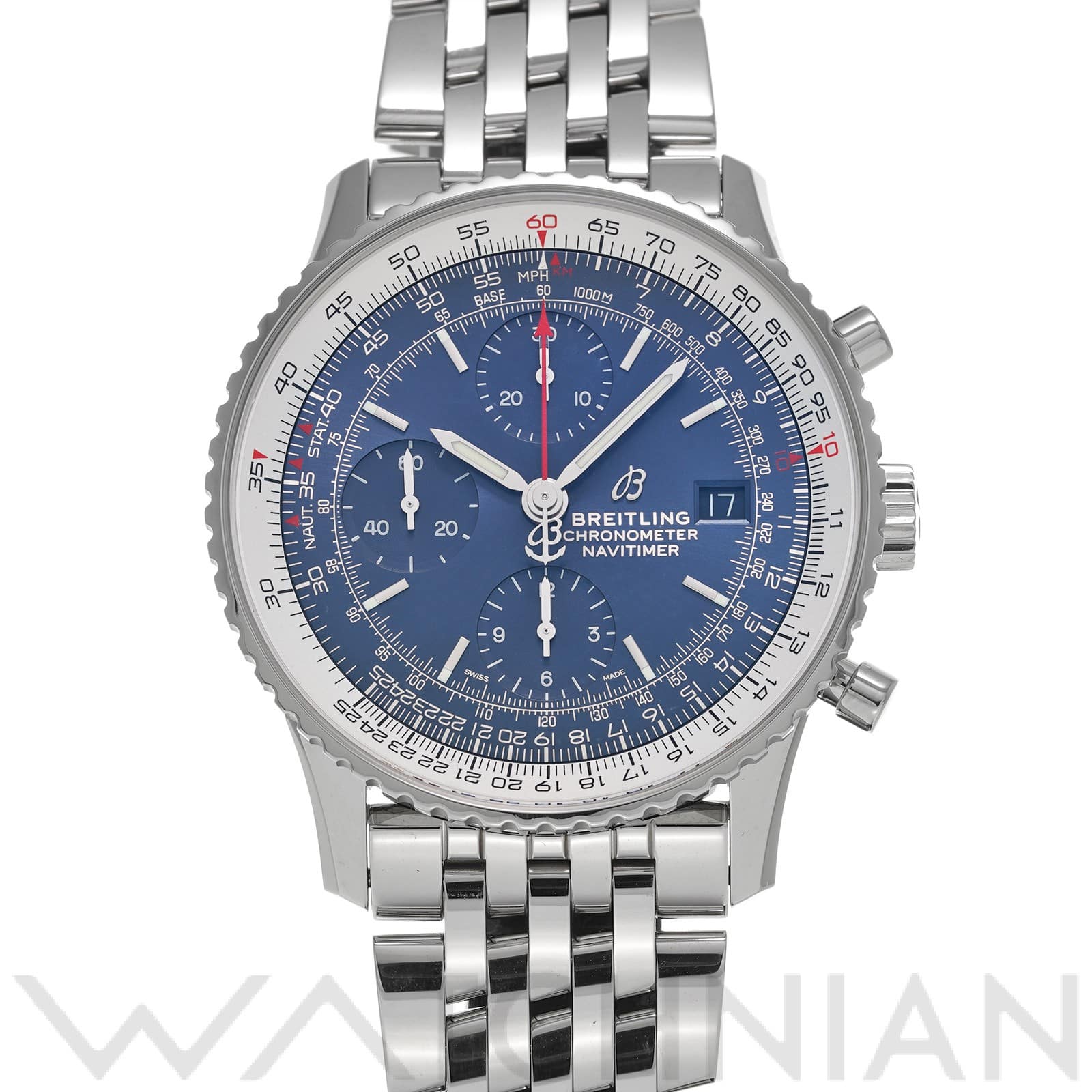 ブライトリング / BREITLING ナビタイマー 1 クロノグラフ 41 A13324121C1A1 ブルー メンズ 時計 【中古】【wristwatch】