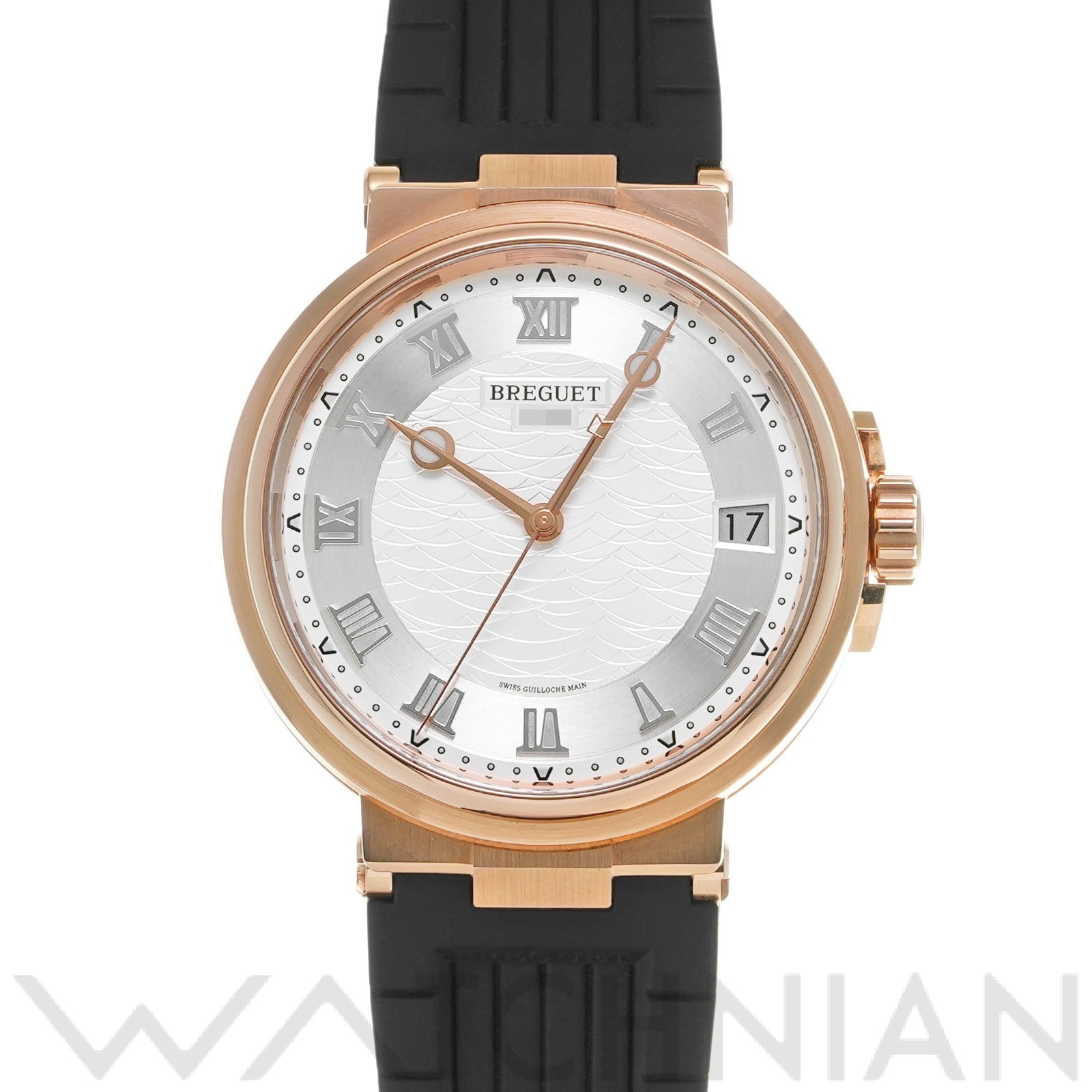 マリーン 5517BR/12/9ZU シルバー ブレゲ Breguet メンズ 【中古】