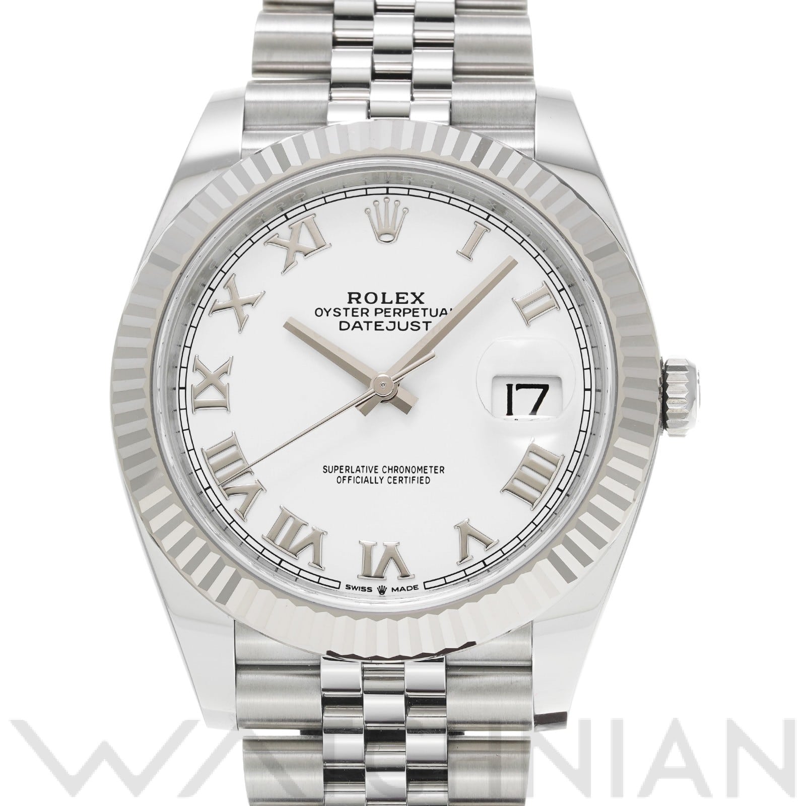 ロレックス デイトジャスト 41 126334 ホワイト メンズ 時計 【中古】【wristwatch】