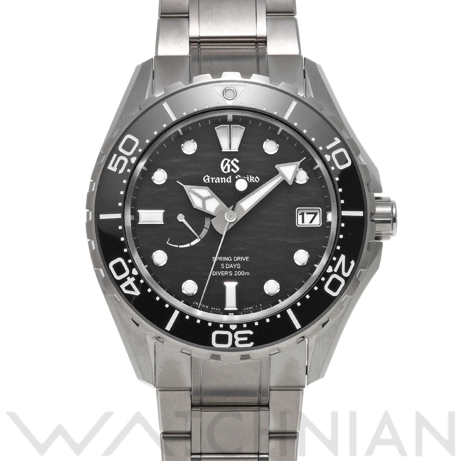 グランドセイコー / Grand Seiko エボリューション9 コレクション スプリングドライブ 5デイズ SLGA015 ブラック メンズ 時計 【中古】【wristwatch】