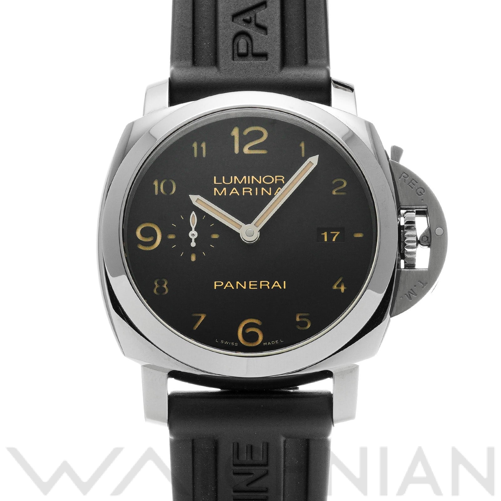 ルミノールマリーナ 1950 3デイズ オートマティック PAM00359 R番(2015年製造) ブラック パネライ OFFICINE PANERAI メンズ 【中古】