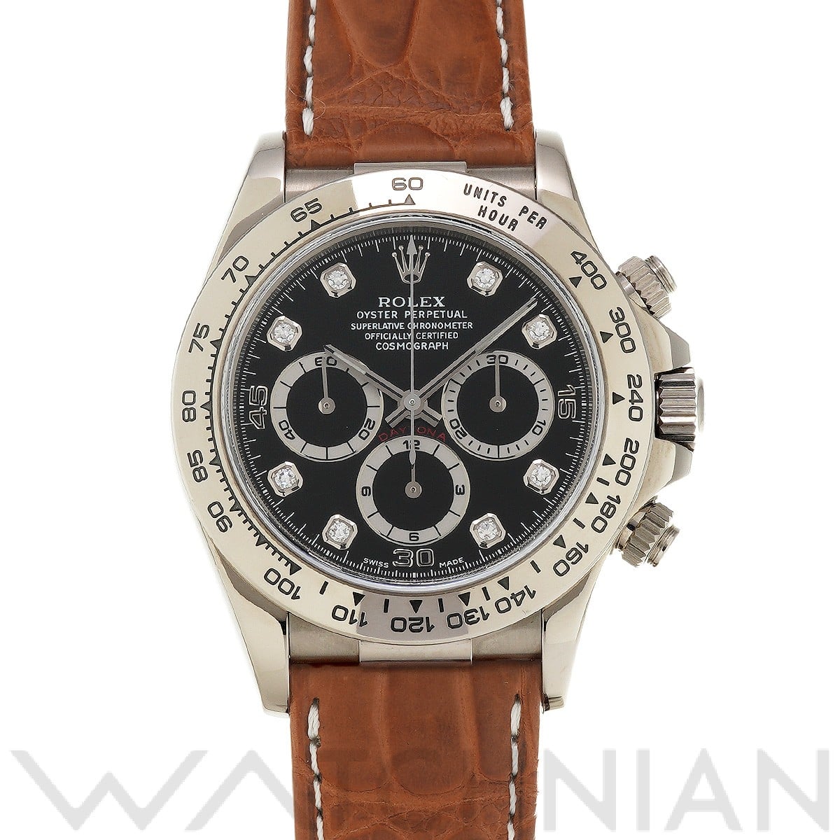ロレックス コスモグラフ デイトナ 16519G ブラック/ダイヤモンド メンズ 時計 【中古】【wristwatch】