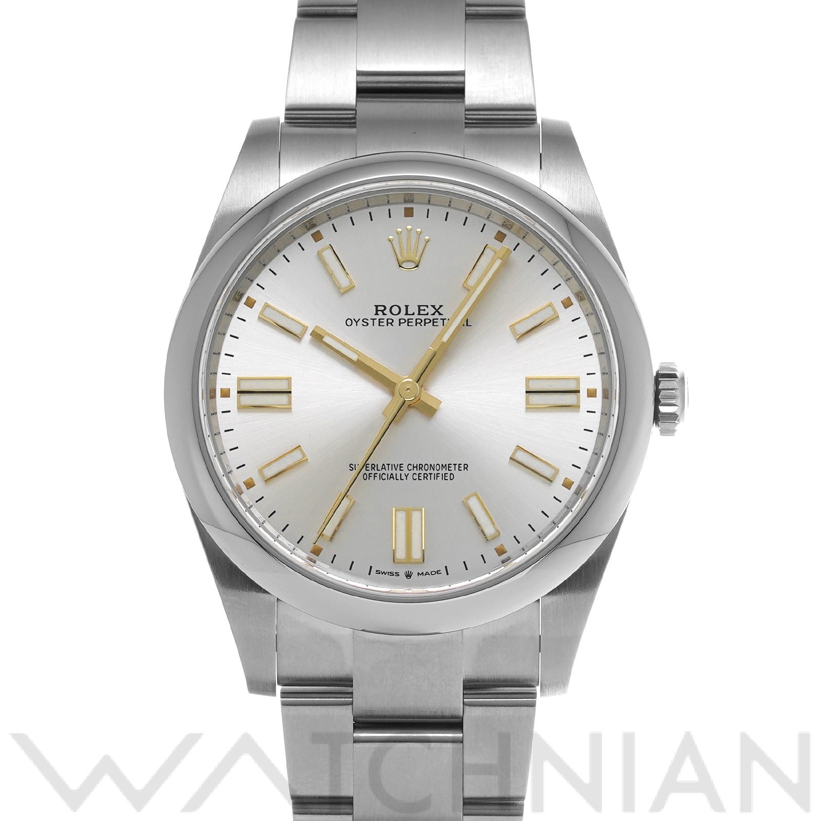 ロレックス オイスターパーペチュアル 41 124300 シルバー メンズ 時計 【中古】【wristwatch】