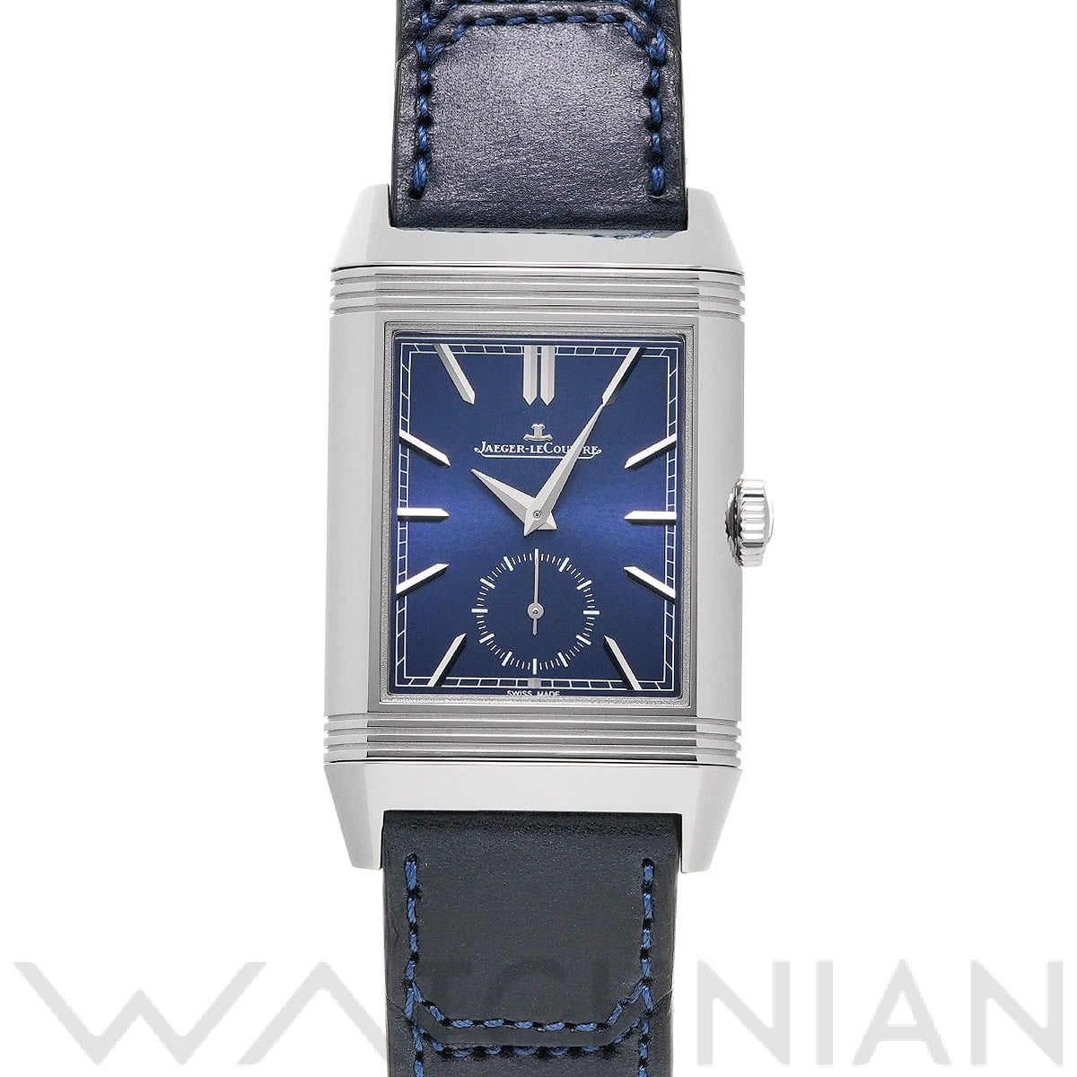 レベルソ トリビュート デュオ スモールセコンド Q3988482 ブルー/シルバーグレー ジャガー ルクルト JAEGER-LECOULTRE メンズ 【中古】