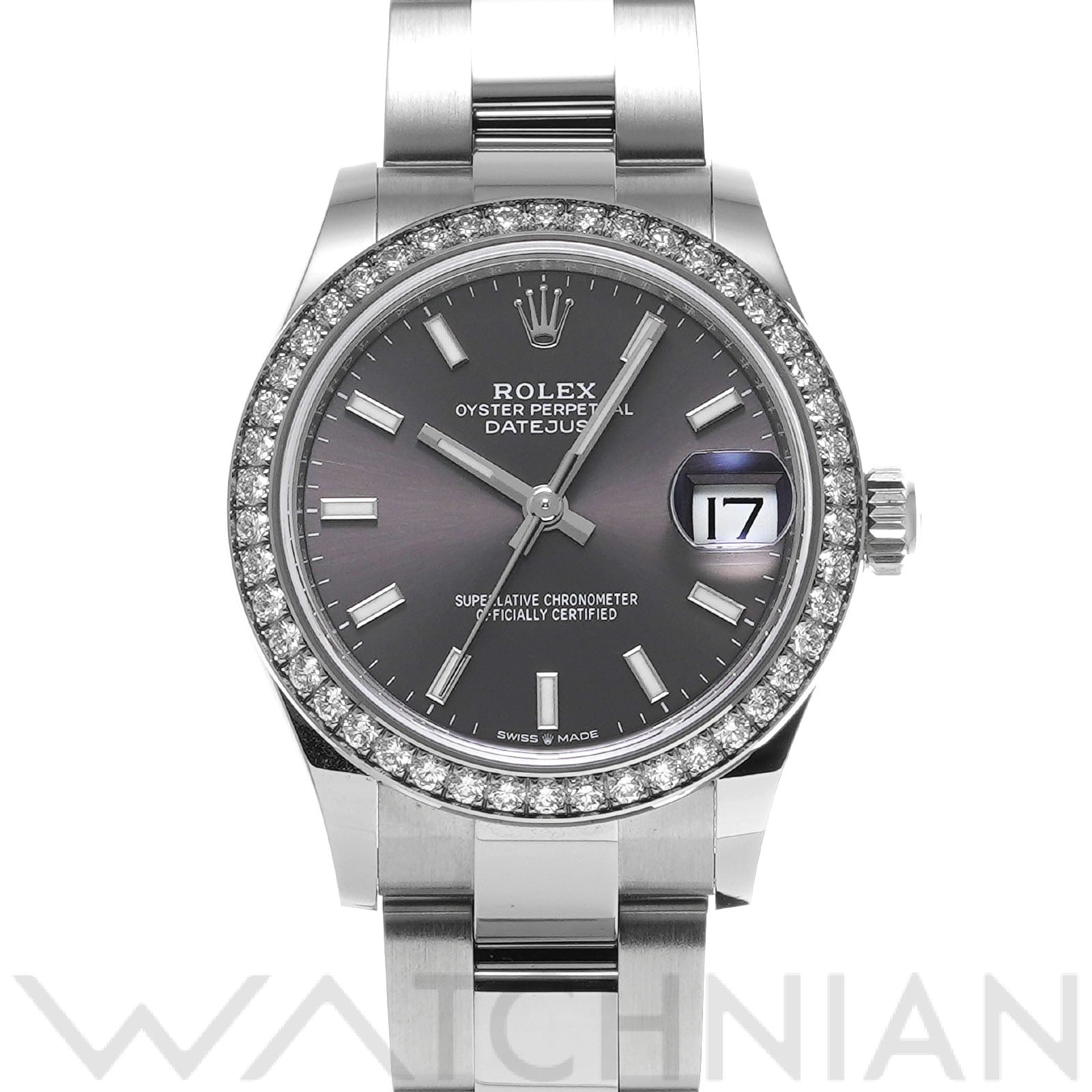 ロレックス デイトジャスト 31 278384RBR ダークグレー ユニセックス 時計 【中古】【wristwatch】