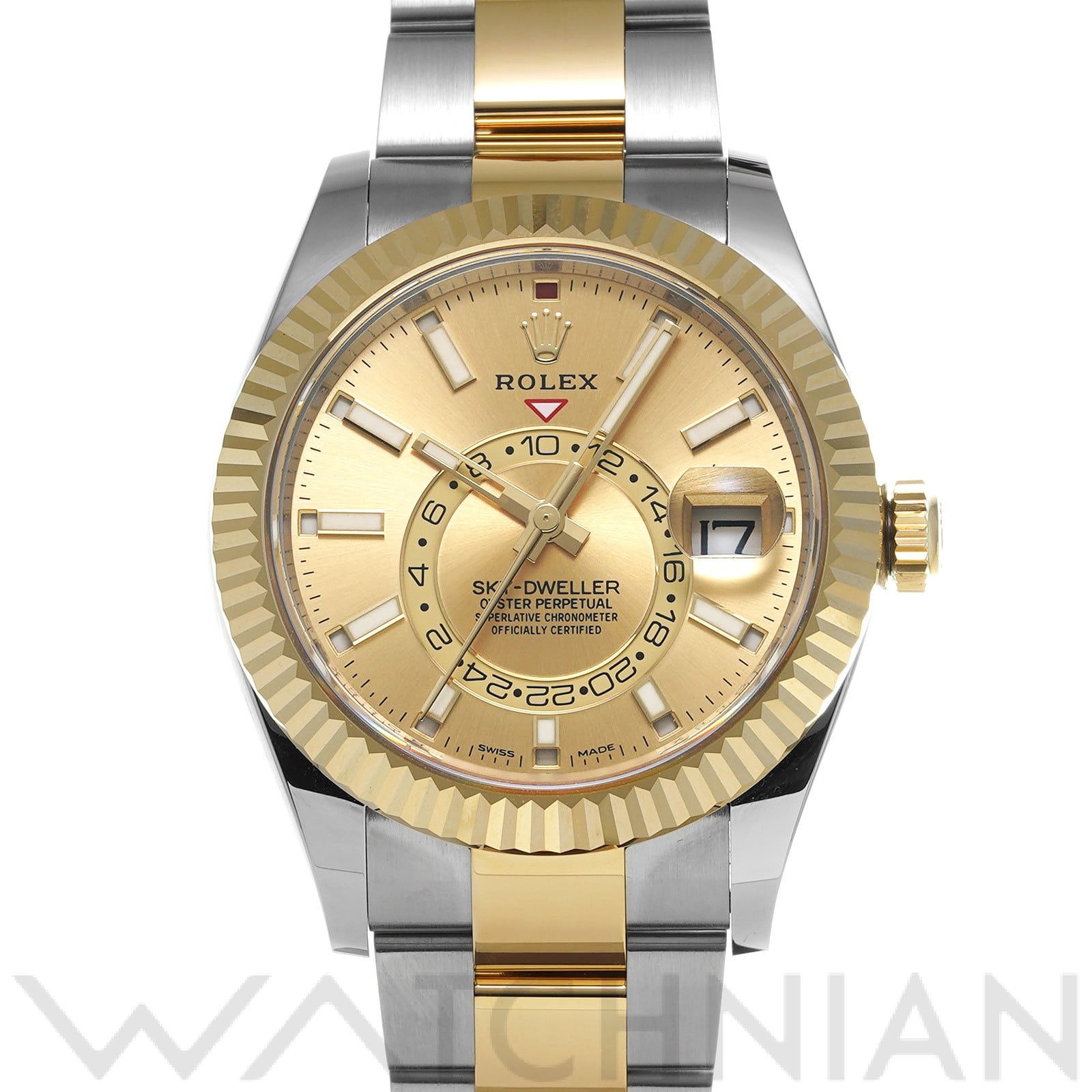 スカイドゥエラー 326933 ランダムシリアル シャンパン ロレックス ROLEX メンズ 【中古】