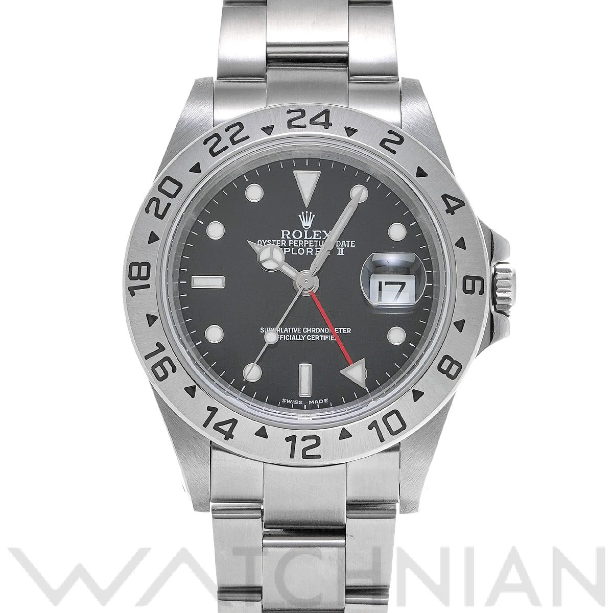 ロレックス エクスプローラーII 16570 ブラック メンズ 時計 【中古】【wristwatch】