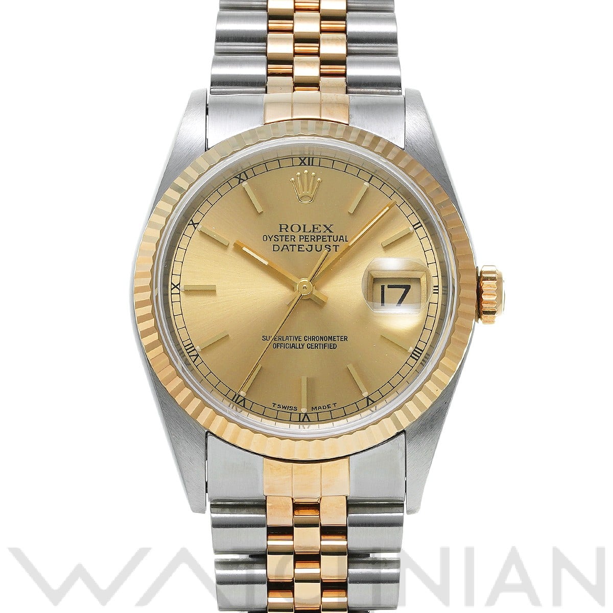 ロレックス デイトジャスト 16233 シャンパン メンズ 時計 【中古】【wristwatch】