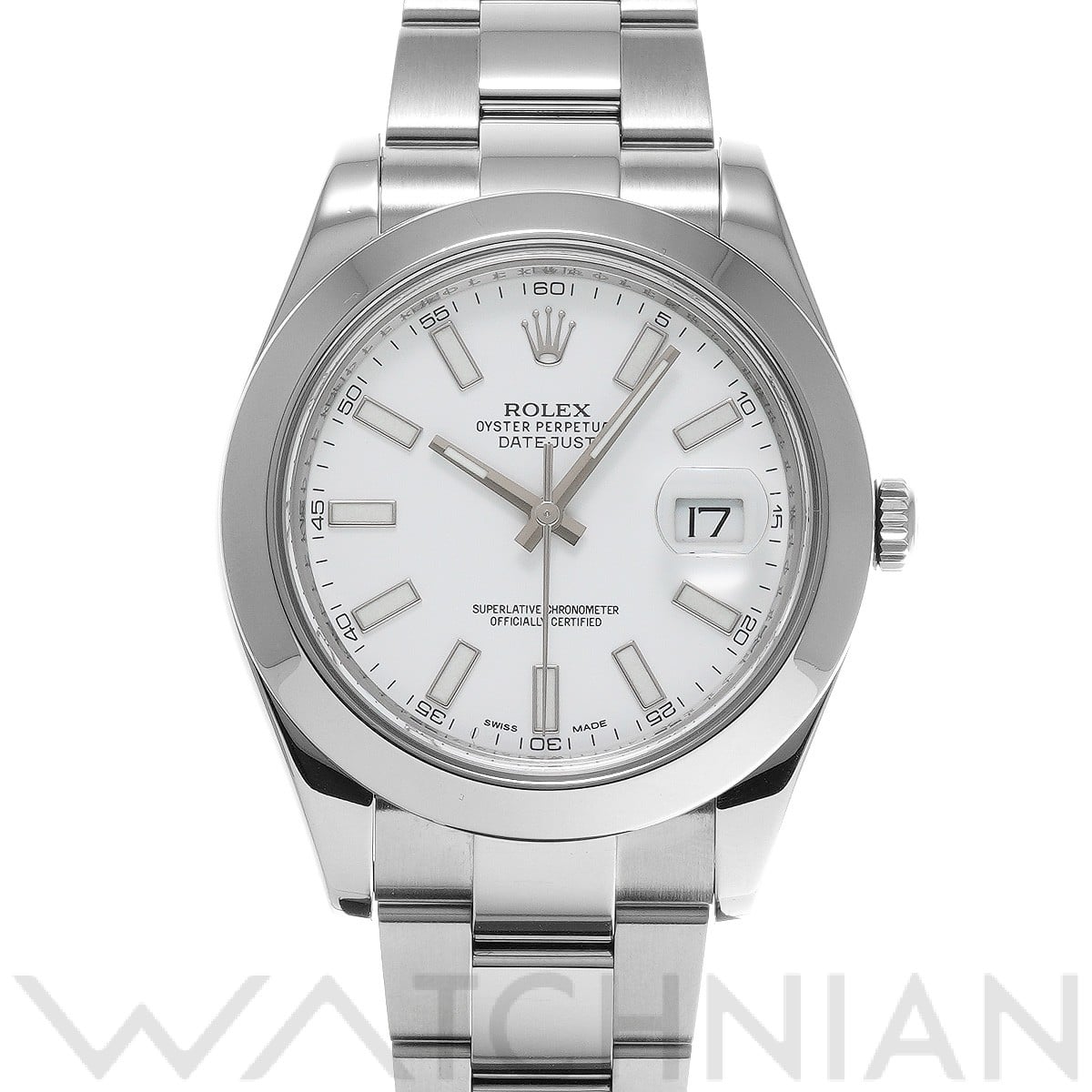 ロレックス デイトジャストII 116300 ホワイト メンズ 時計 【中古】【wristwatch】