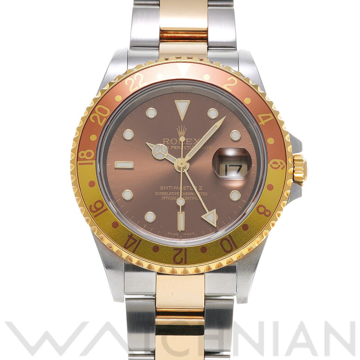 ロレックス GMTマスターII 16713 ブラウン メンズ 時計 【中古】【wristwatch】