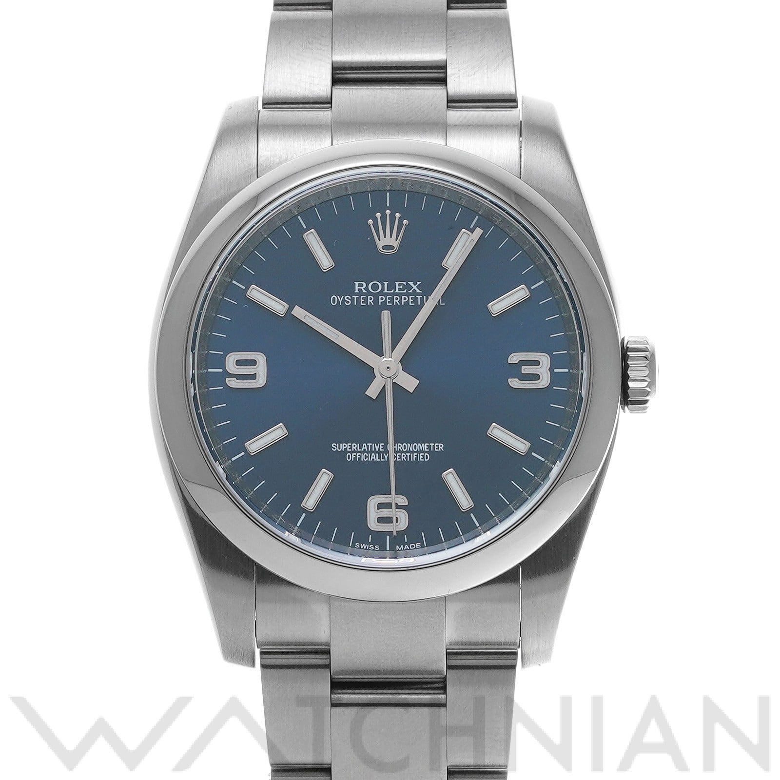 ロレックス オイスターパーペチュアル 36 116000 ブルー メンズ 時計 【中古】【wristwatch】