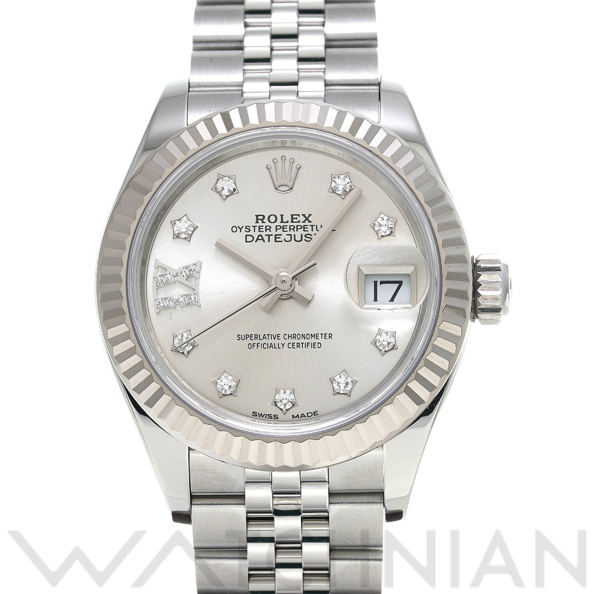 ロレックス レディ デイトジャスト 28 279174G シルバー/ダイヤモンド レディース 時計 【中古】【wristwatch】