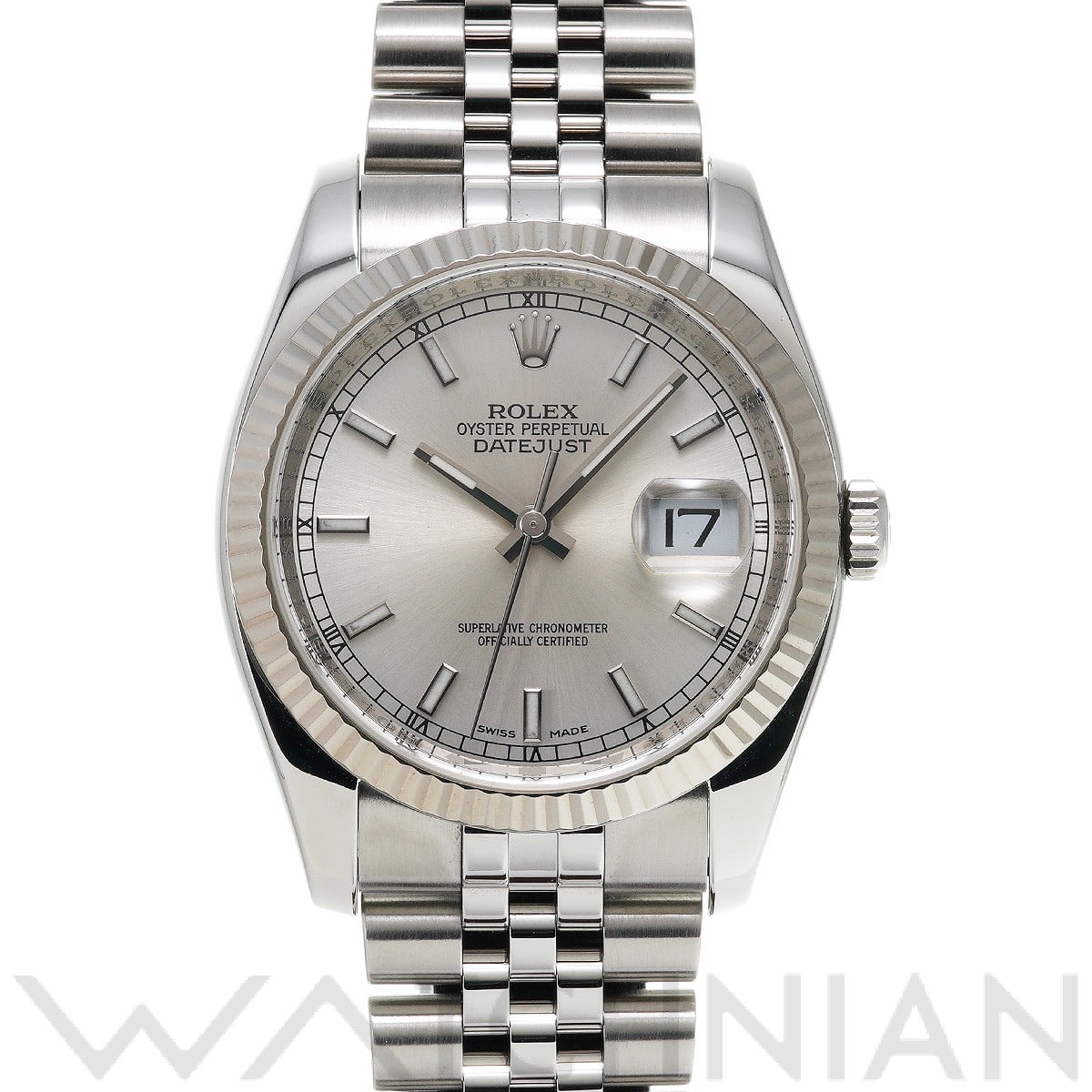 ロレックス デイトジャスト 36 116234 シルバー メンズ 時計 【中古】【wristwatch】