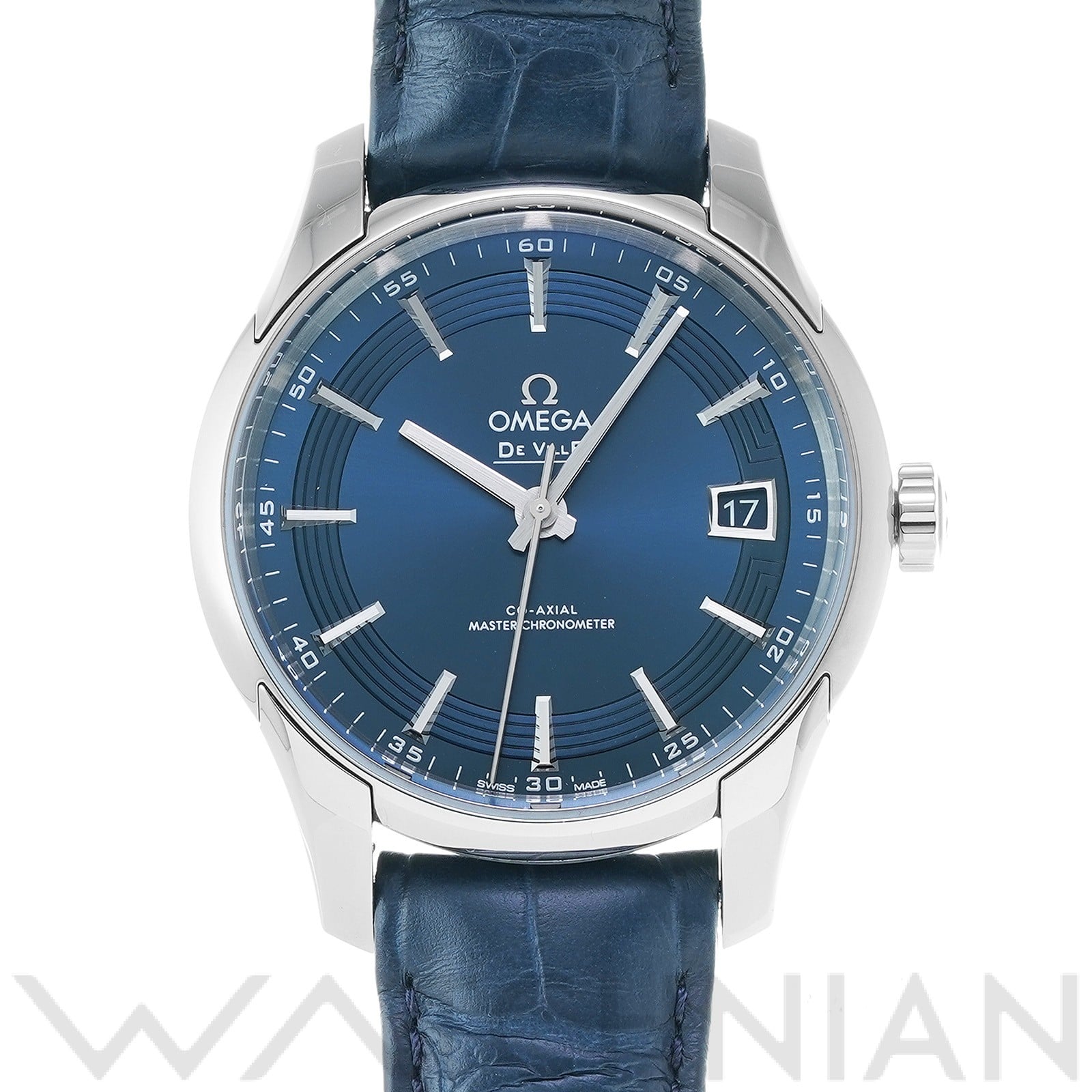 オメガ / OMEGA デ・ヴィル アワービジョン コーアクシャル マスタークロノメーター 433.33.41.21.03.001 ブルー メンズ 時計 【中古】【wristwatch】