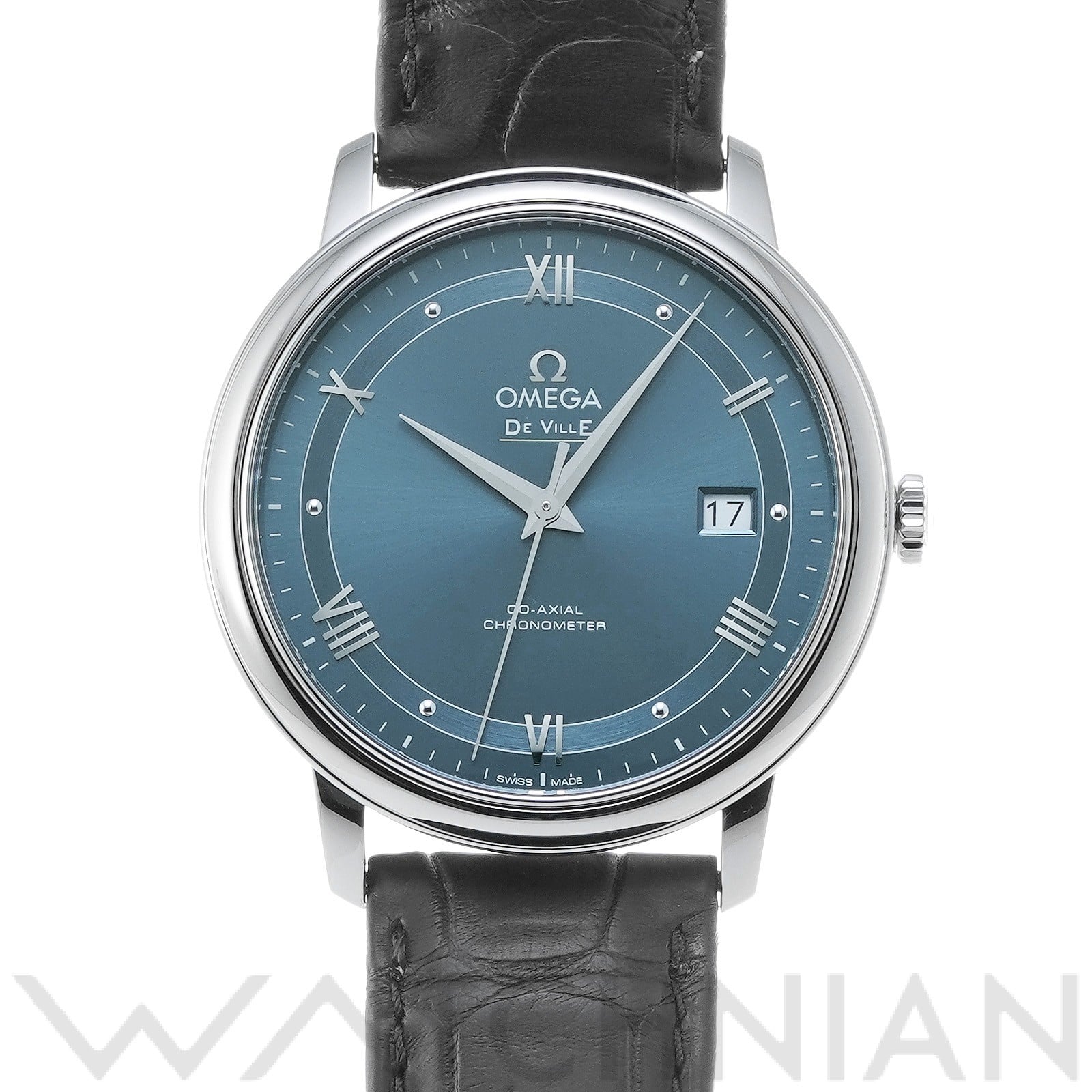 オメガ / OMEGA デ・ヴィル プレステージ コーアクシャル 424.13.40.20.03.002 ブルー メンズ 時計 【中古】【wristwatch】